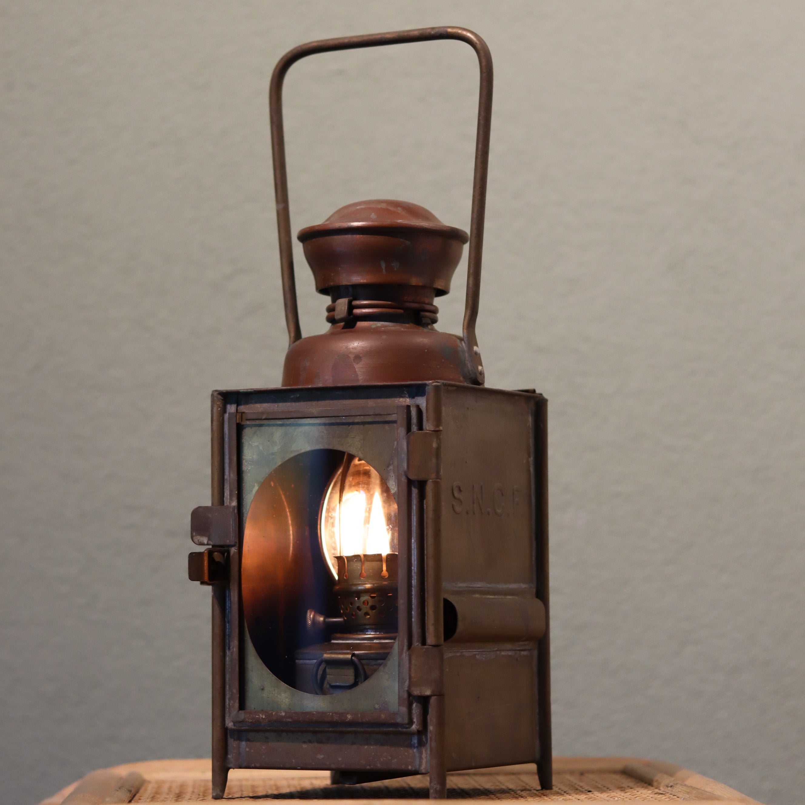 Rare Antique Train Signal Lantern – A. Butin Paris (c. 1920-1930) – SNCF