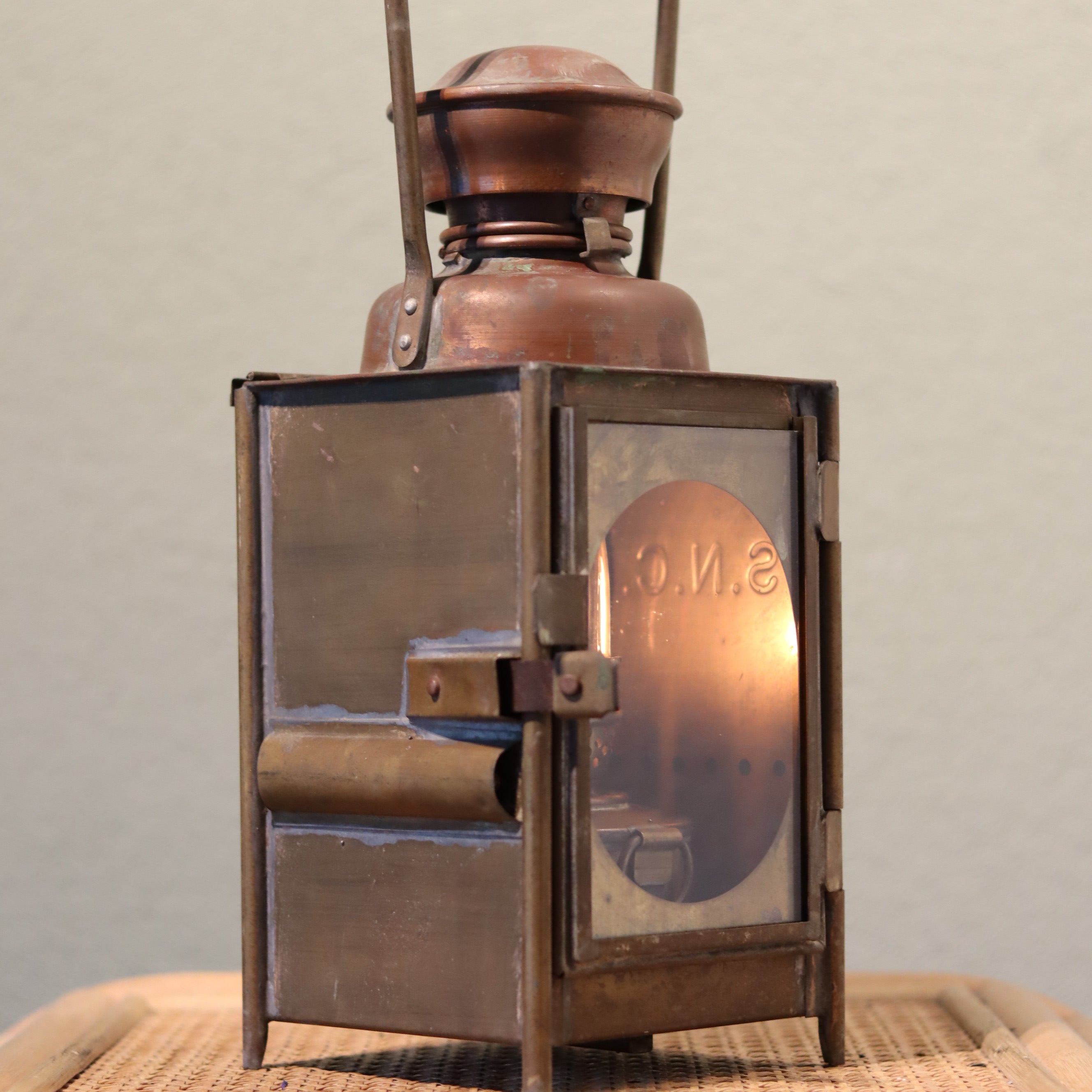 Rare Antique Train Signal Lantern – A. Butin Paris (c. 1920-1930) – SNCF