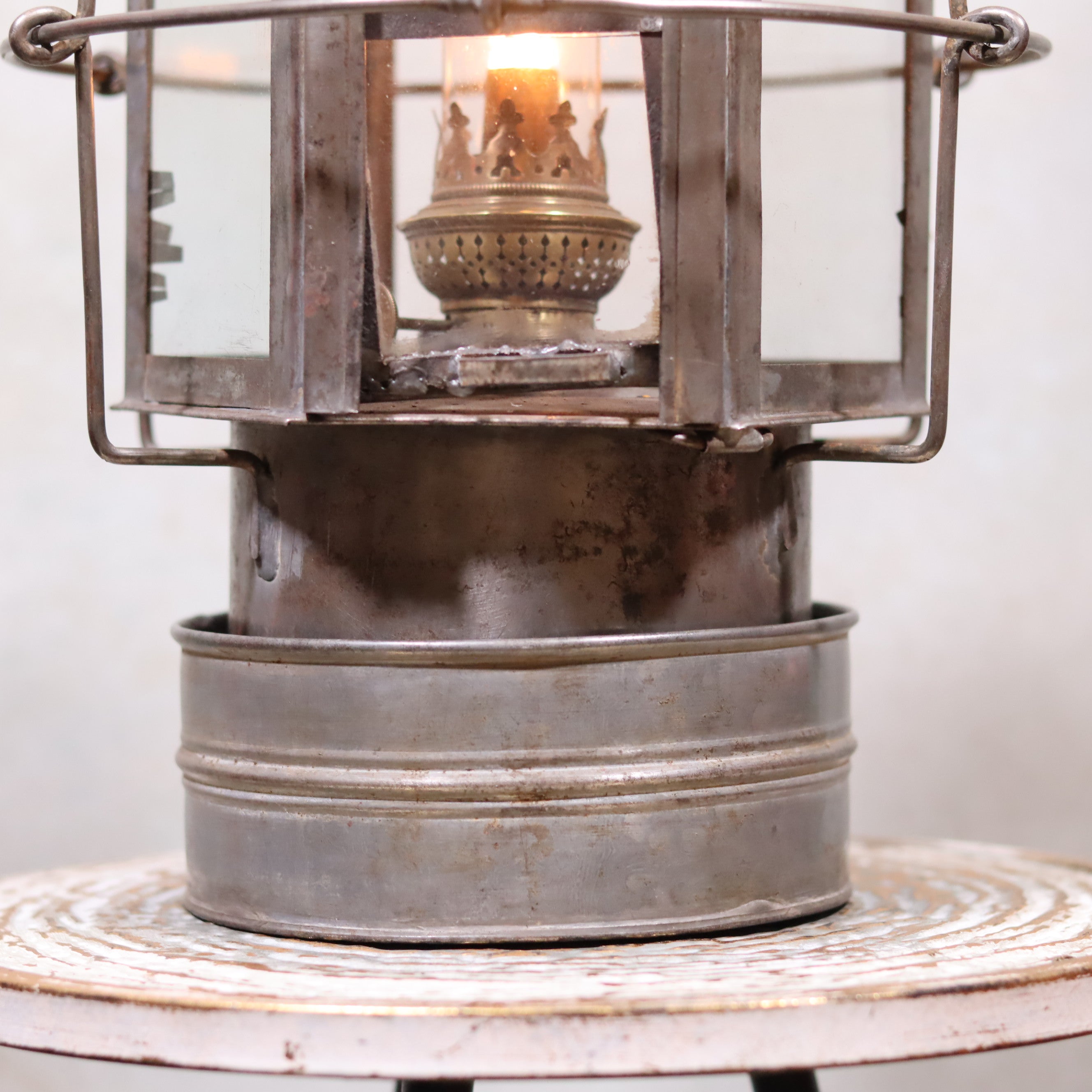Extremely Rare Antique Ship’s Lantern – Anchor Light by P.J. Endenburg (c.1850–1875)