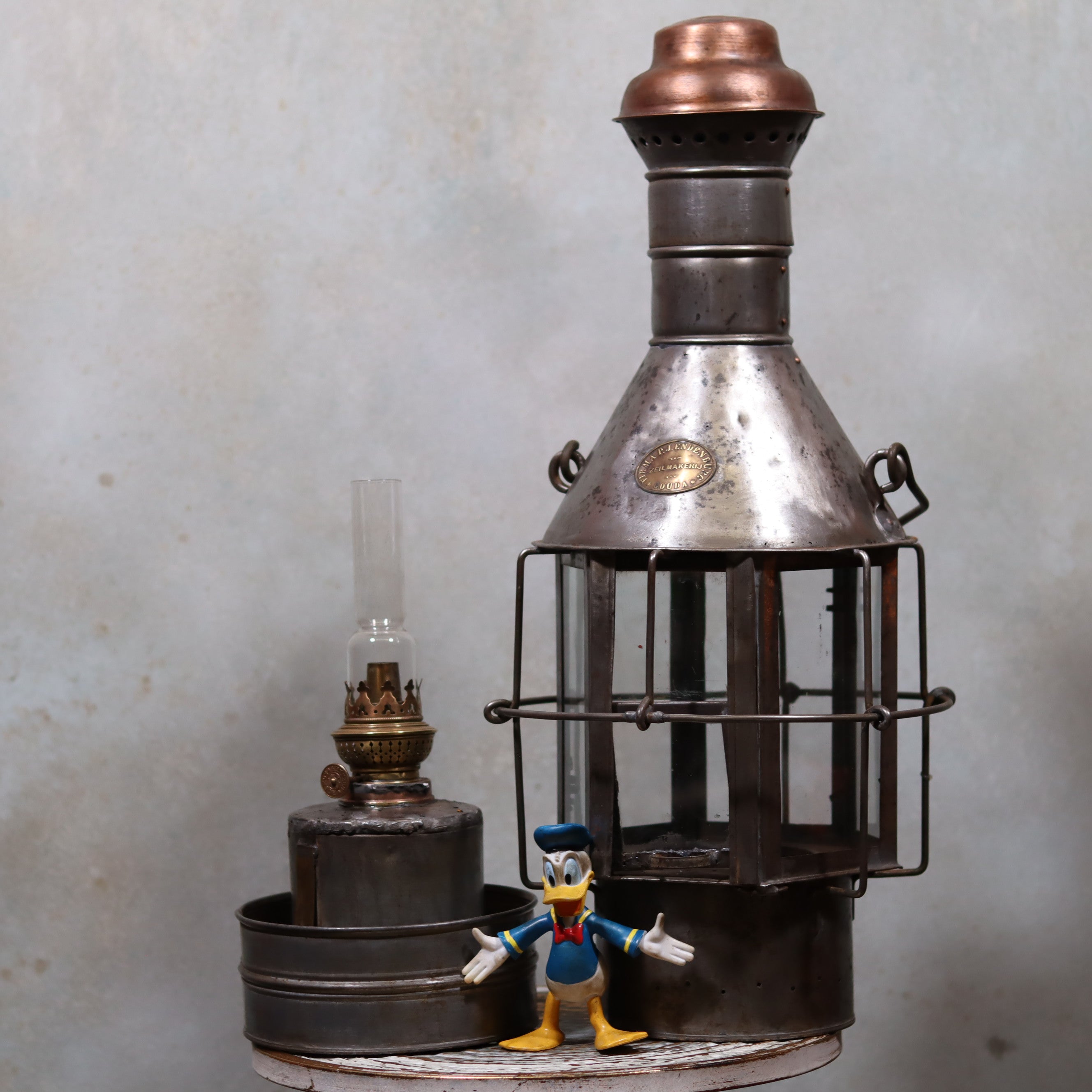Extremely Rare Antique Ship’s Lantern – Anchor Light by P.J. Endenburg (c.1850–1875)