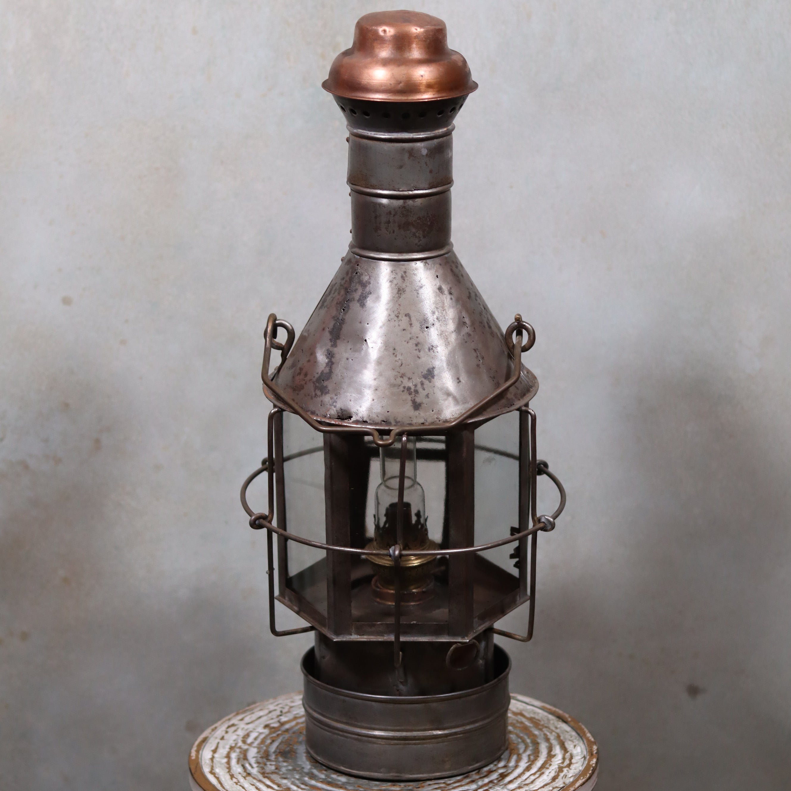 Extremely Rare Antique Ship’s Lantern – Anchor Light by P.J. Endenburg (c.1850–1875)
