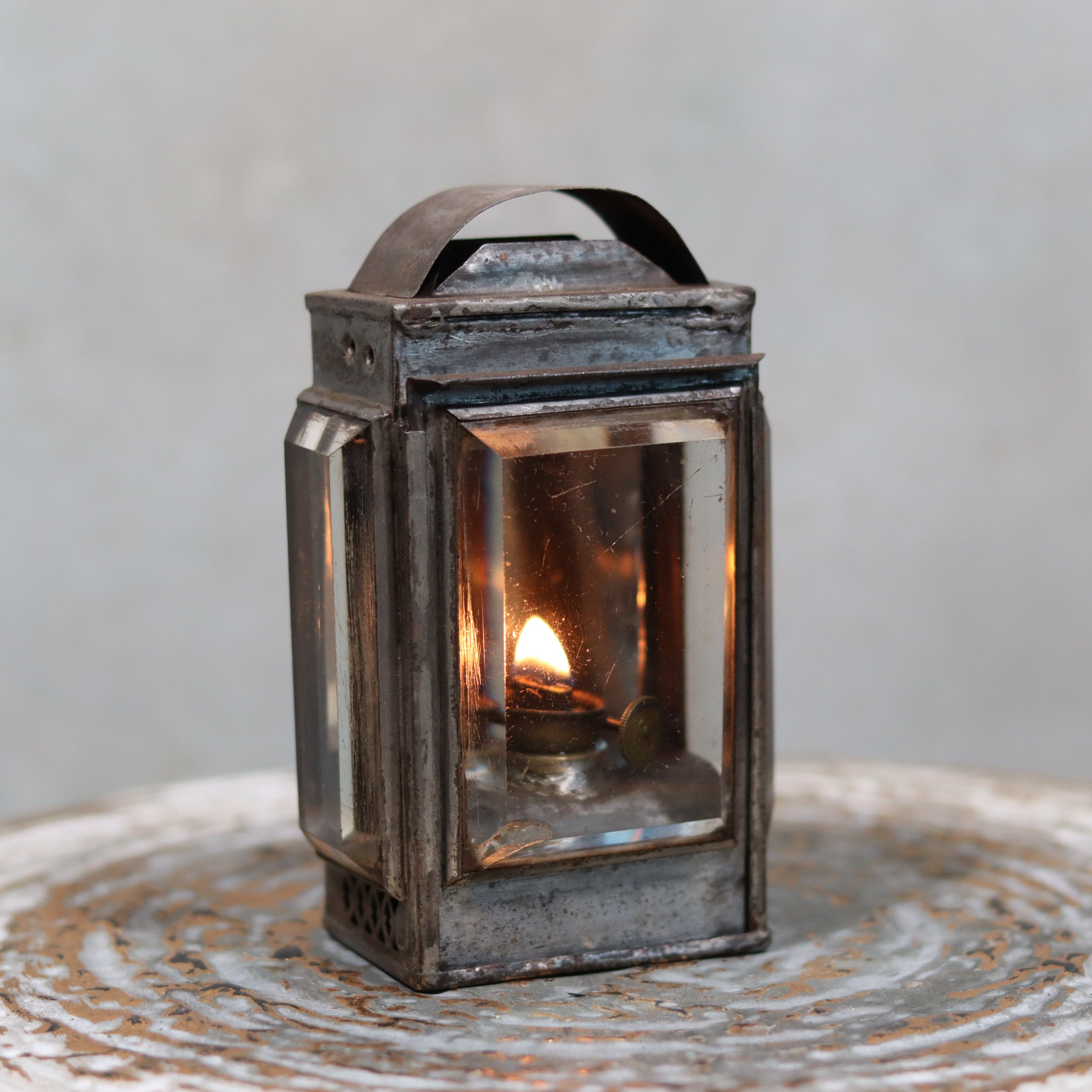 Rare Vintage Oil Lamp – Hand Lantern with wick holder from Thiel & Bardenheuer – Circa 1930