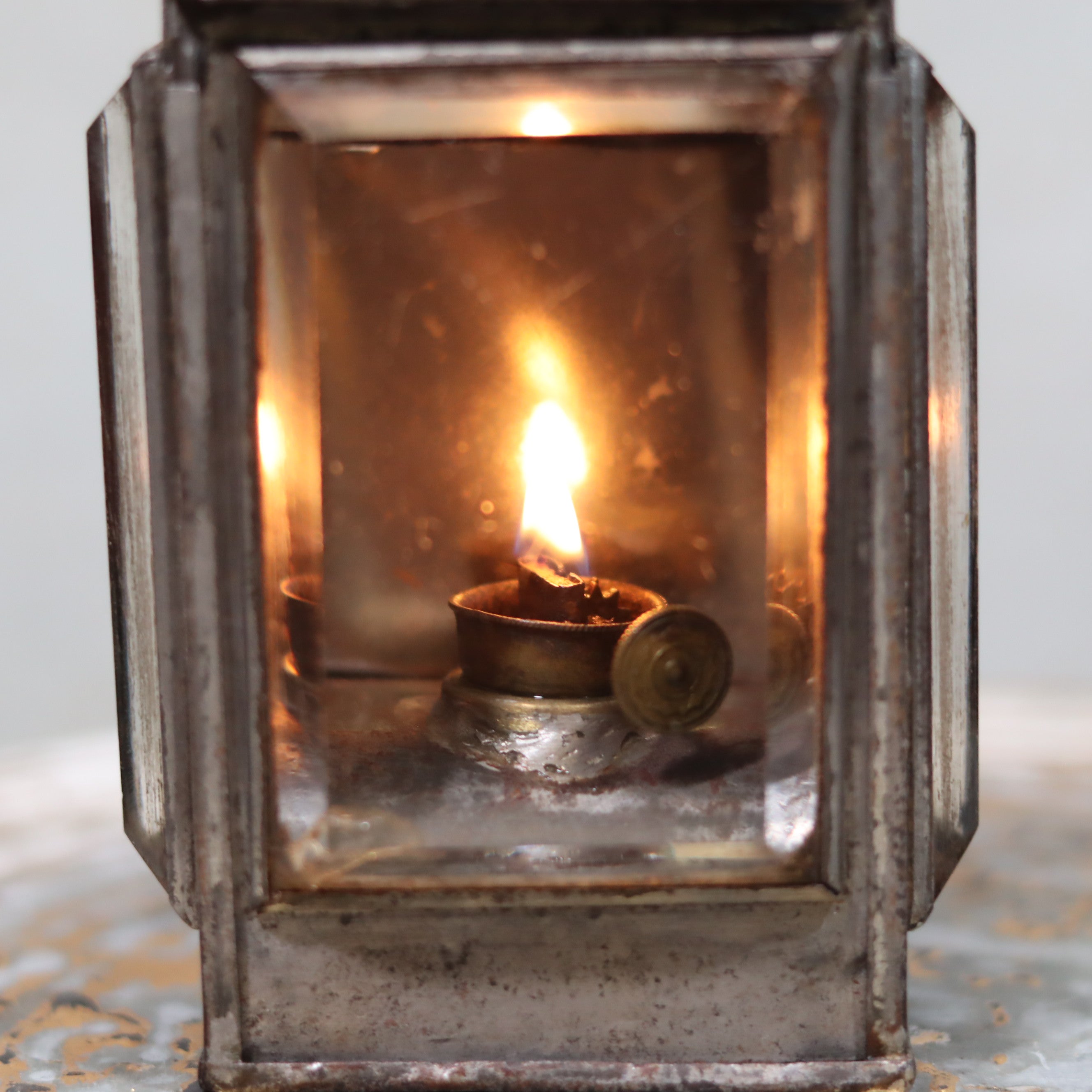 Rare Vintage Oil Lamp – Hand Lantern with wick holder from Thiel & Bardenheuer – Circa 1930