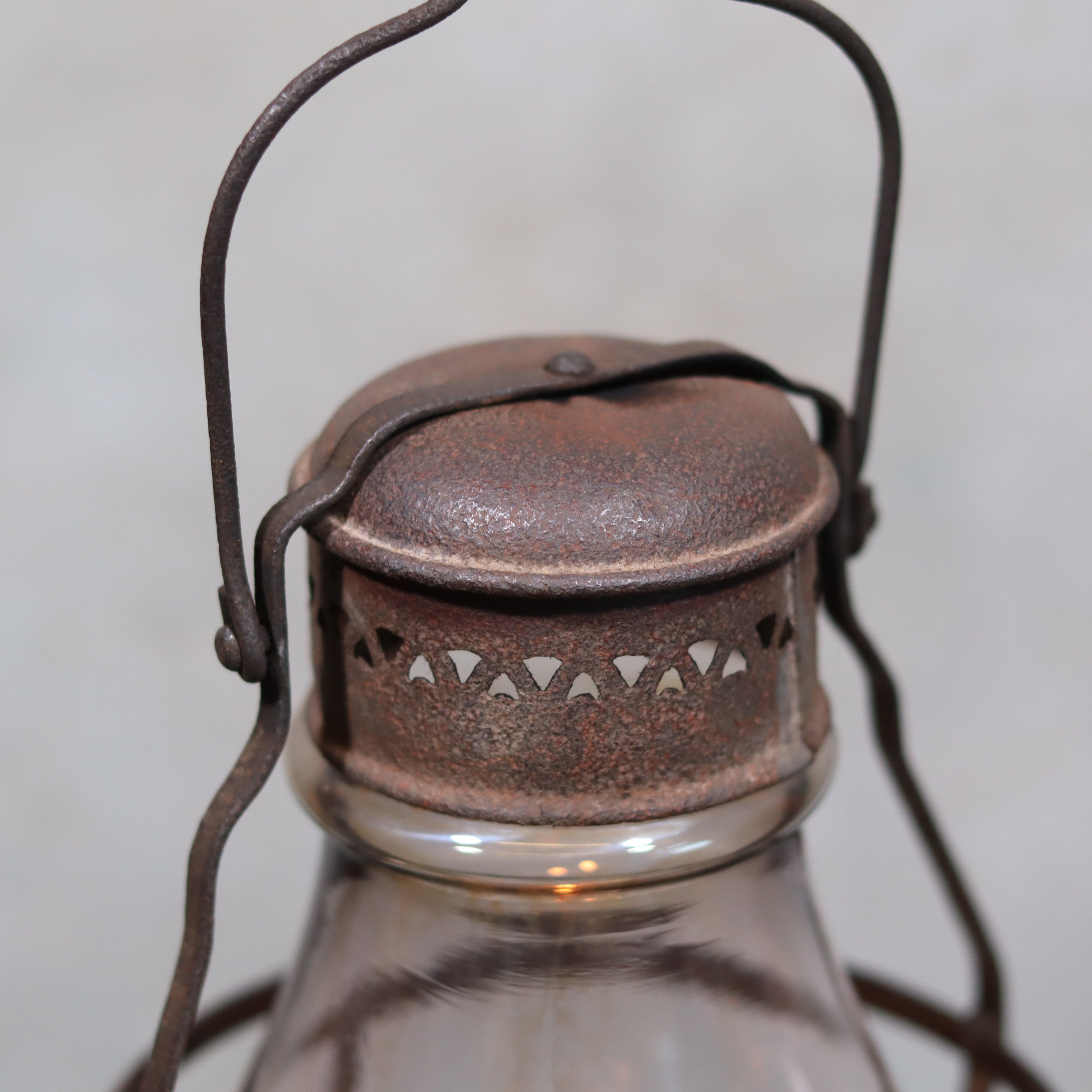 Rare Antique Oil Lamp – Early Hurricane Lantern Predecessor (c.1875–1900) – Complete & Working