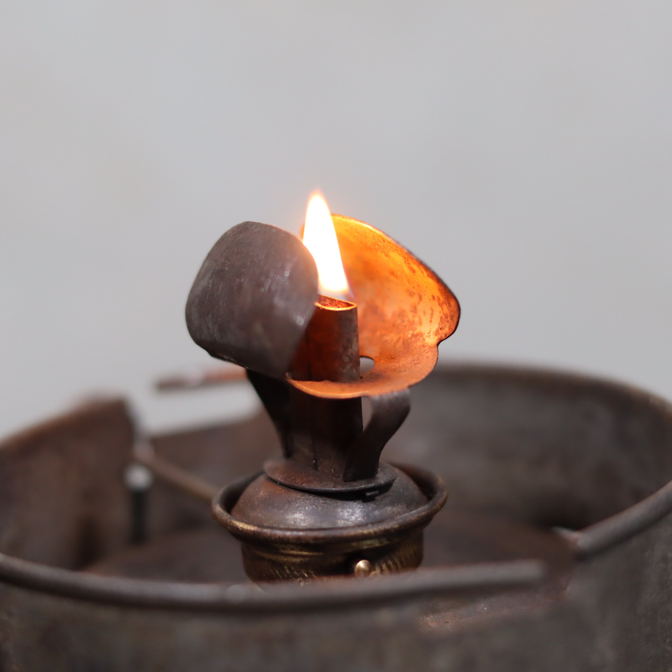 Rare Antique Oil Lamp – Early Hurricane Lantern Predecessor (c.1875–1900) – Complete & Working