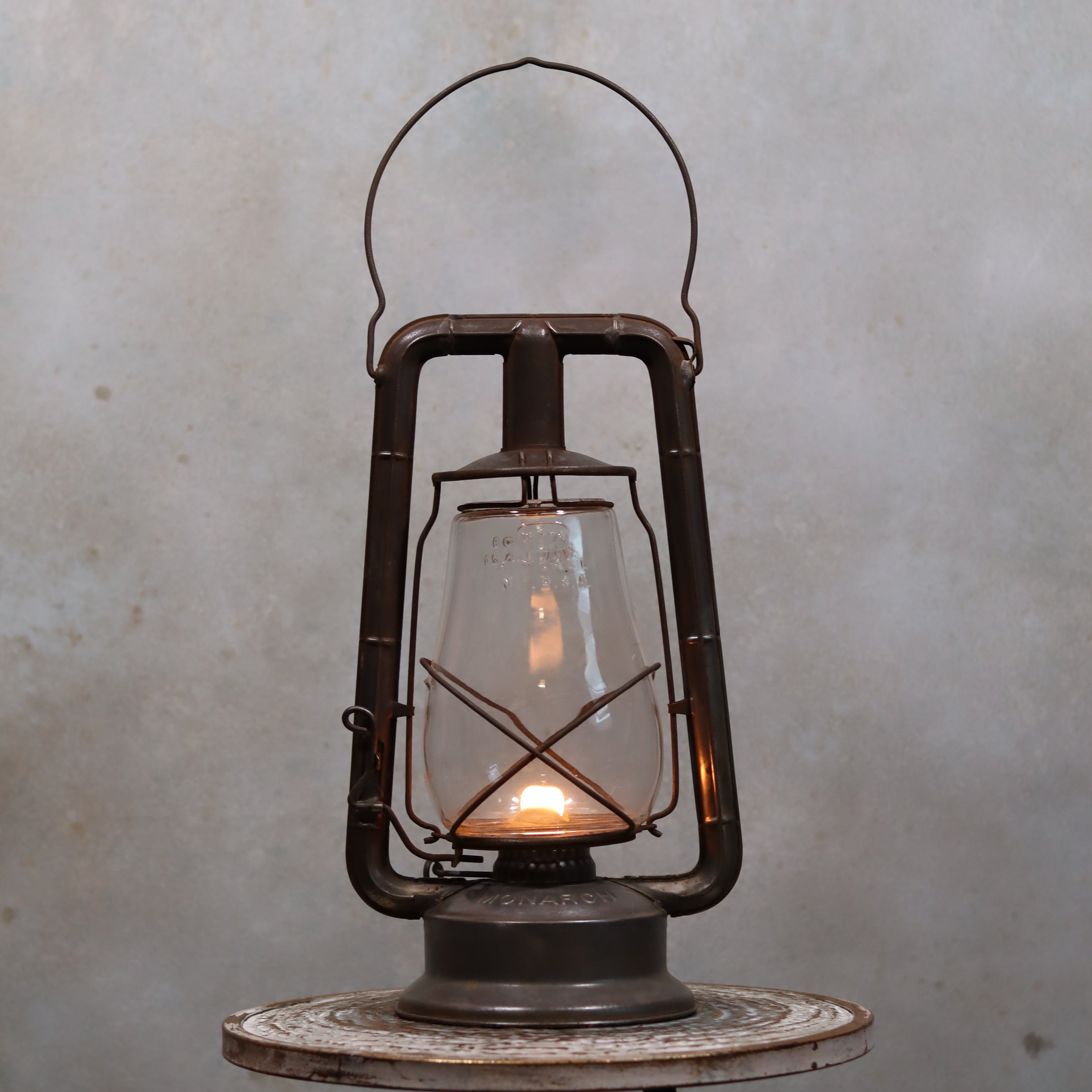 Vintage Dietz Monarch Hurricane Lantern – Made in USA (1920s–1930s)