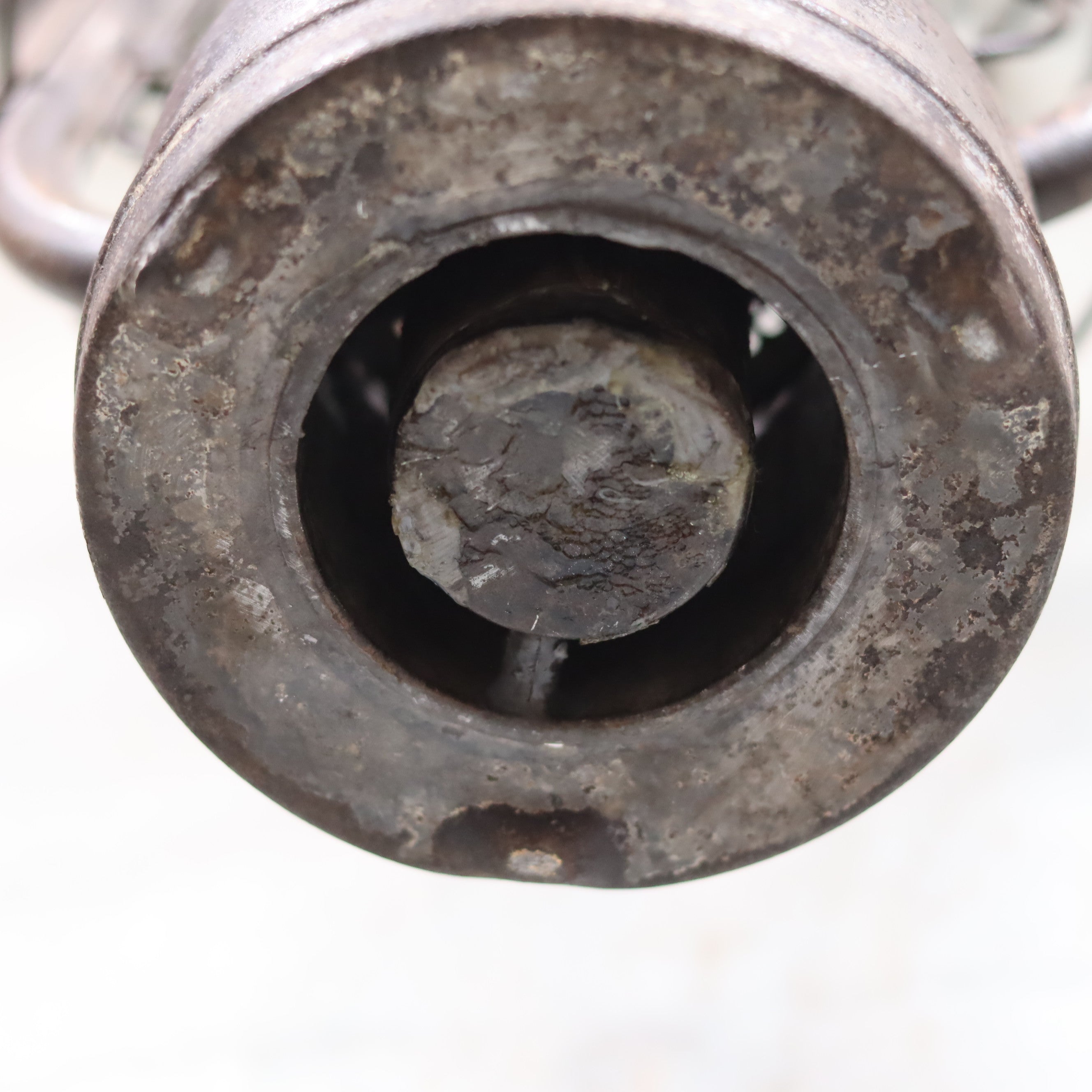 Extremely Rare Antique Hurricane Lantern – Hermann Buchholtz with Angel Motif & Schutz Marke Glass (c.1900–1920)