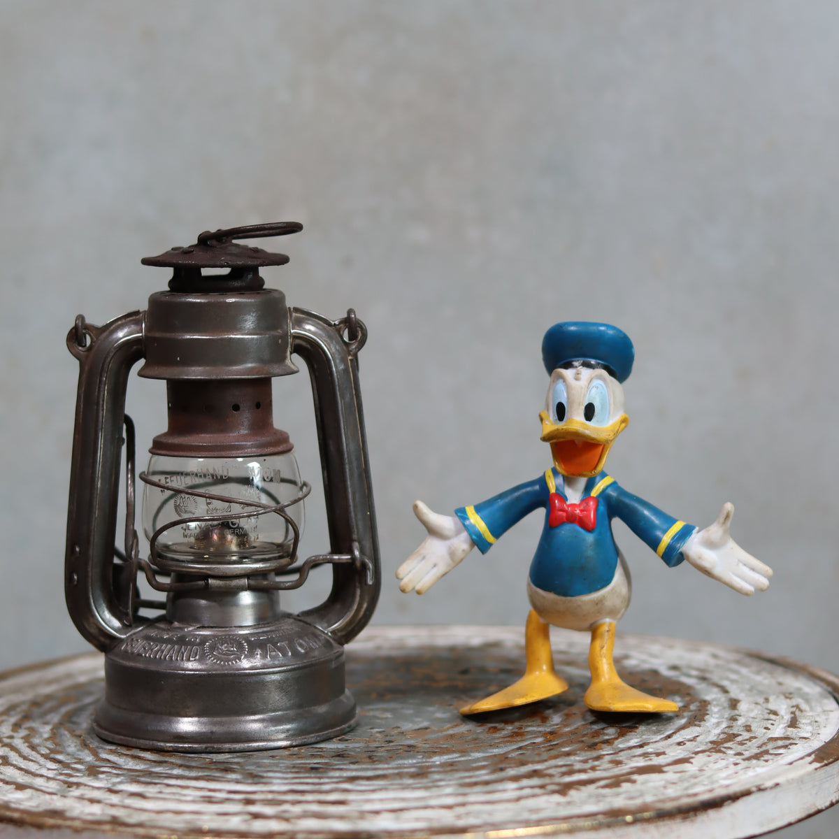 Rare Pre-War Storm Lantern – Feuerhand Atom 75, 1930s oil lamp with original marked glass in excellent condition