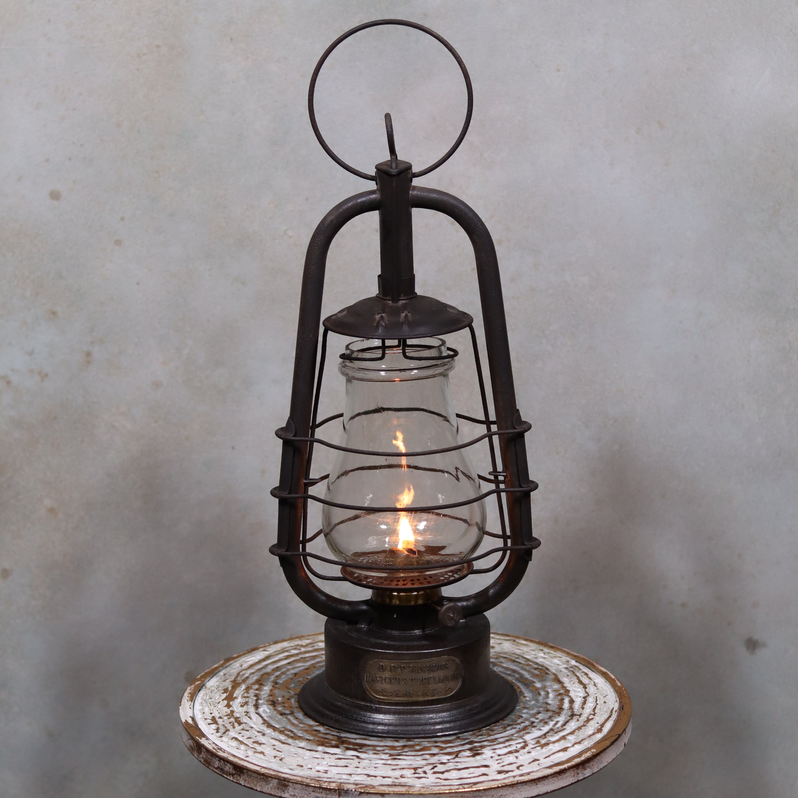 Rare Kästner & Töbelmann German Storm Lantern – Circa 1900 – Fully Functional