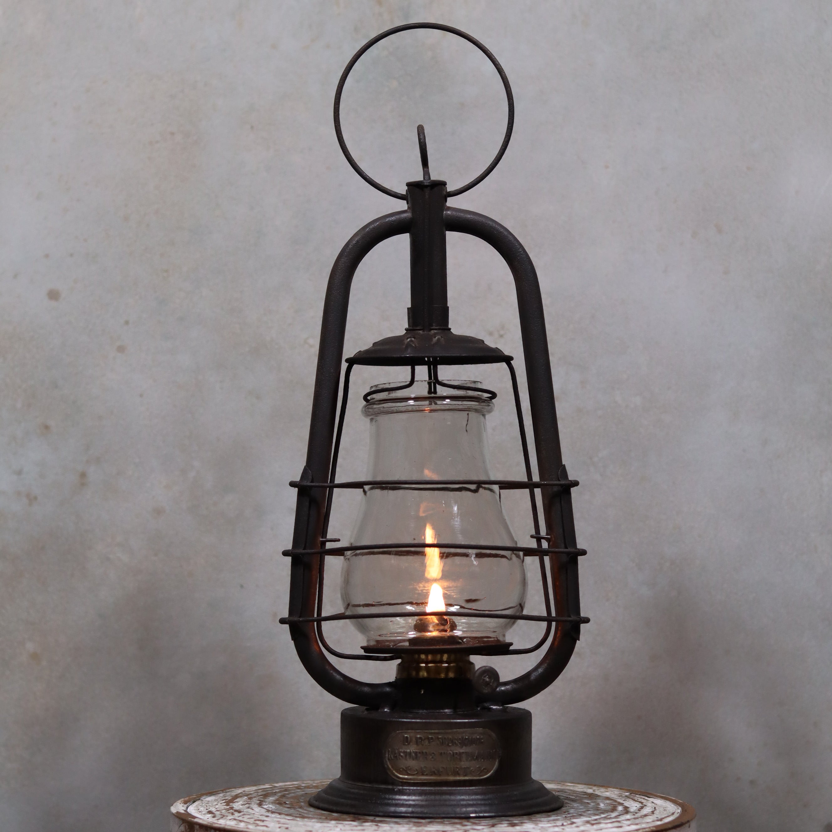 Rare Kästner & Töbelmann German Storm Lantern – Circa 1900 – Fully Functional
