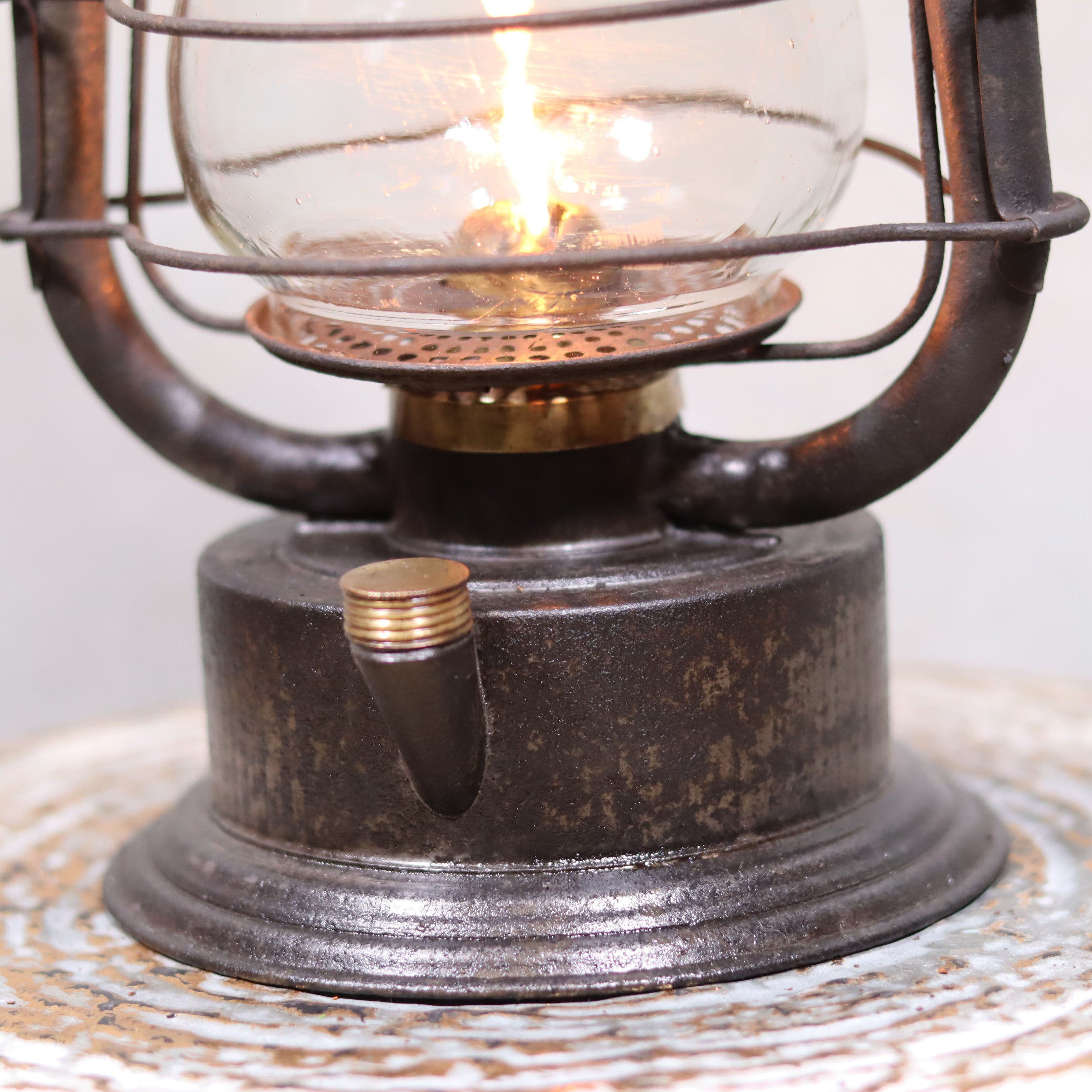 Rare Kästner & Töbelmann German Storm Lantern – Circa 1900 – Fully Functional