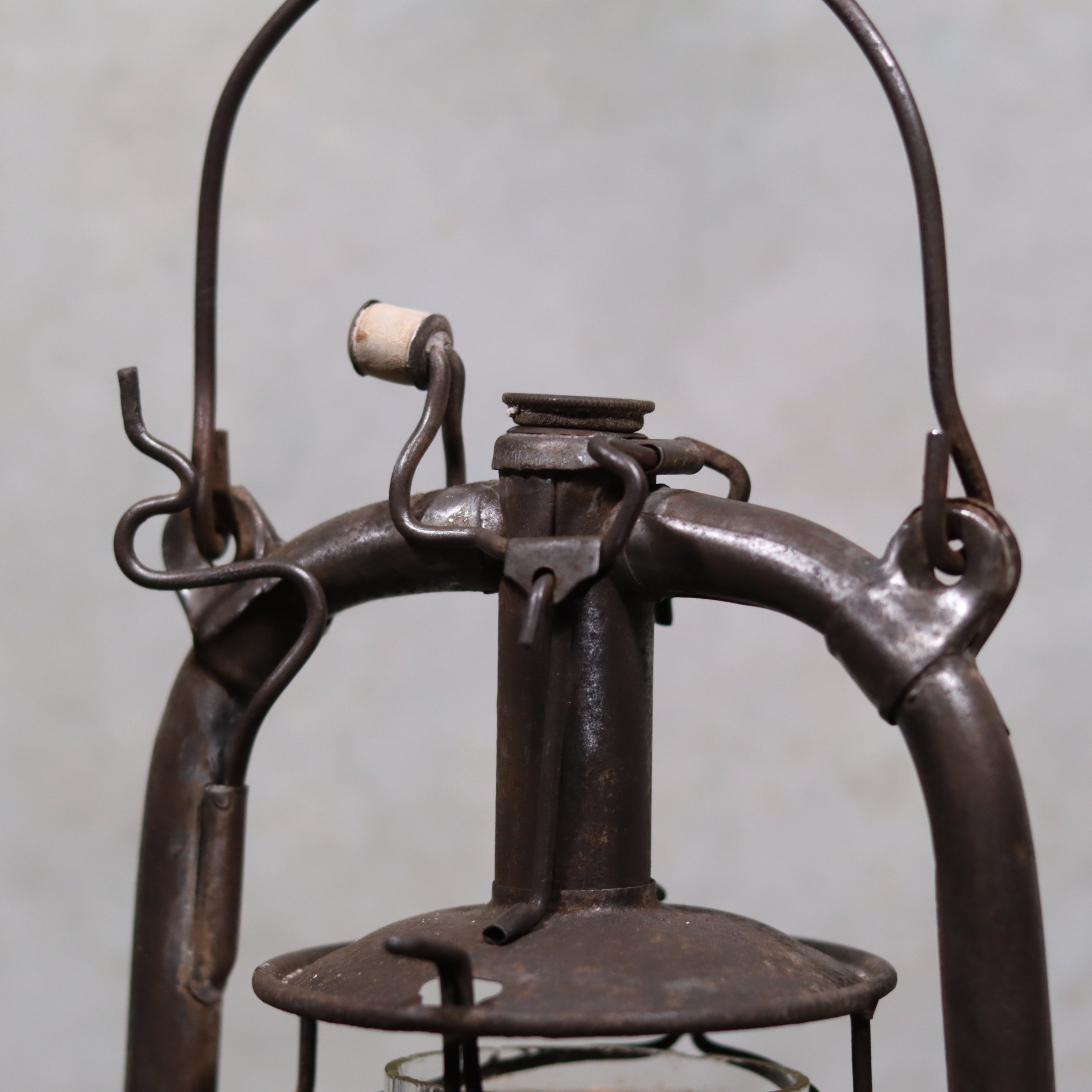 Unique French Storm Lantern – Rare Frankenstein Combination – Circa 1920–1940