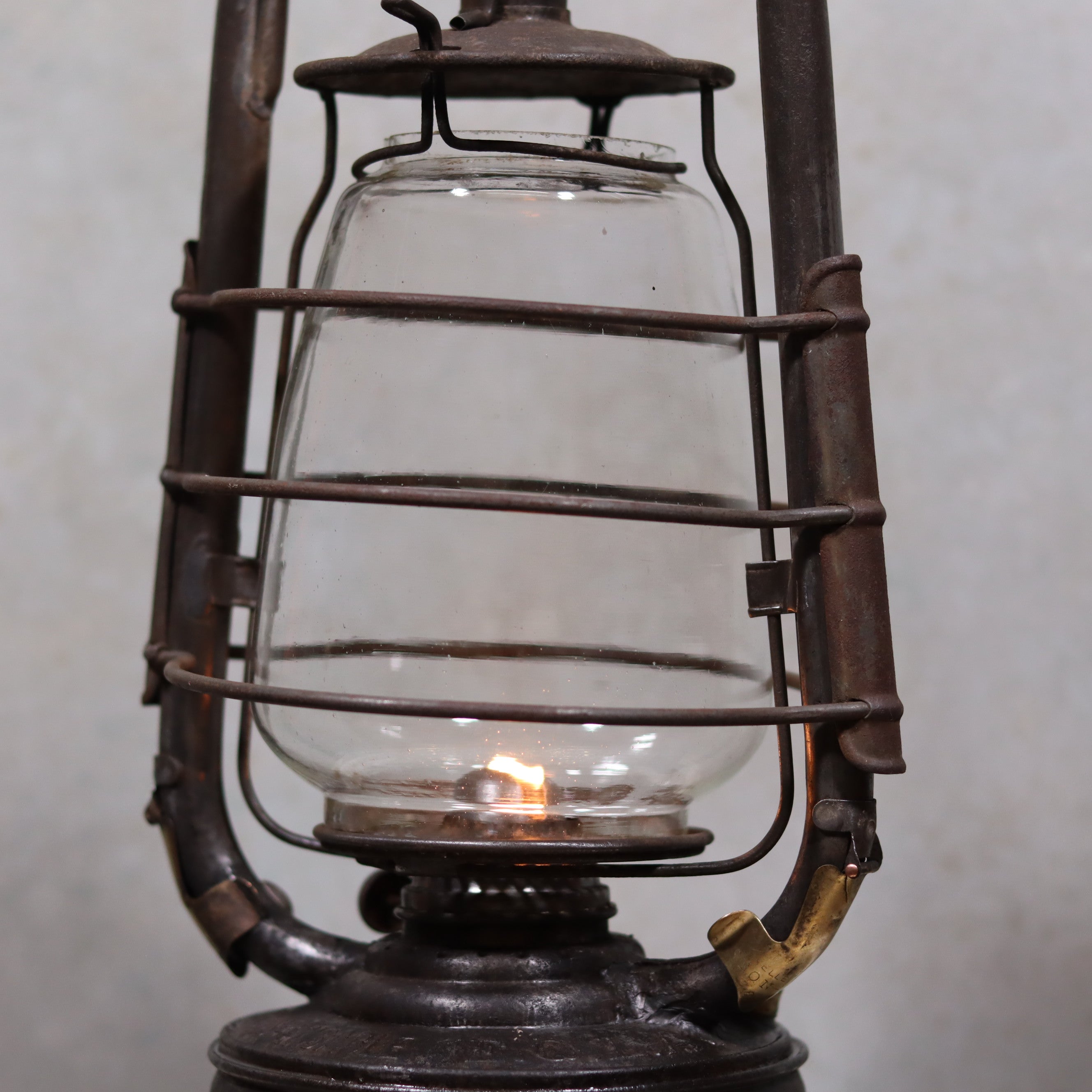 Unique French Storm Lantern – Rare Frankenstein Combination – Circa 1920–1940