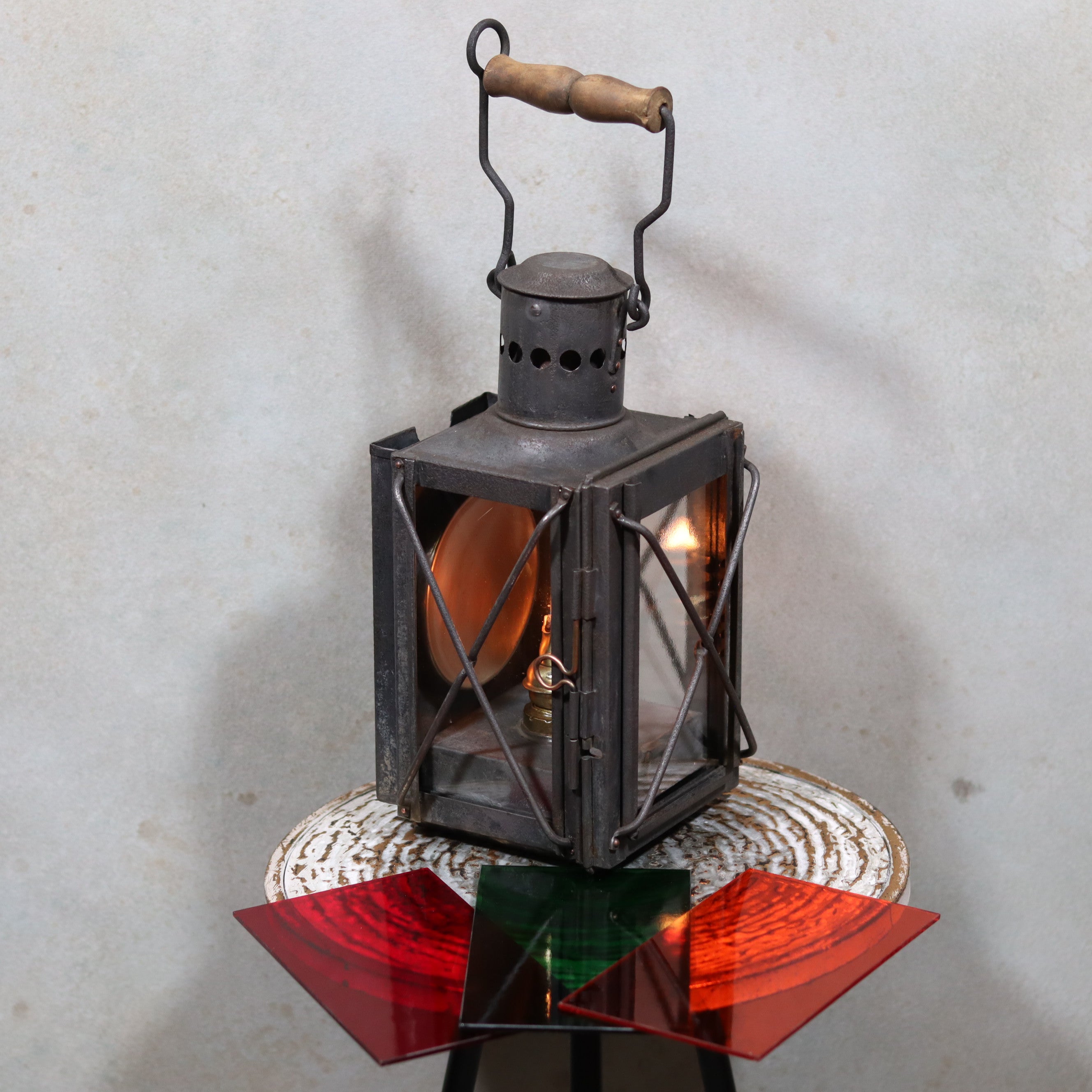 Extremely Rare Antique Signal Lantern – FR. Weber & Co Berlin (c. 1900-1930)