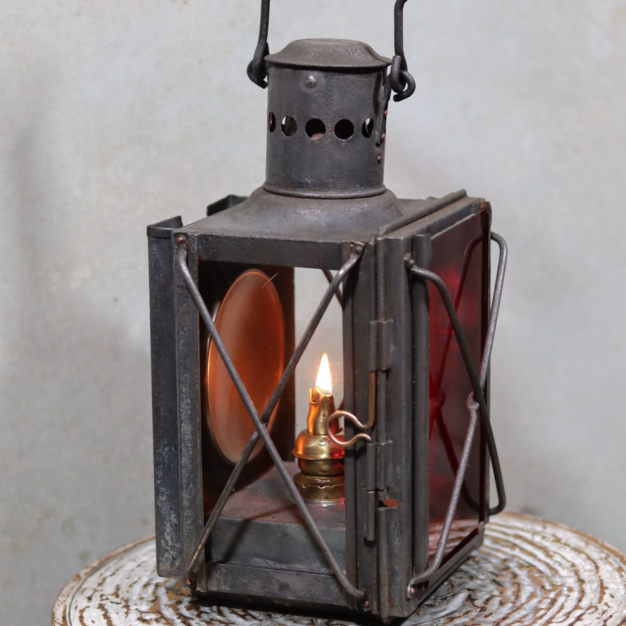 Extremely Rare Antique Signal Lantern – FR. Weber & Co Berlin (c. 1900-1930)