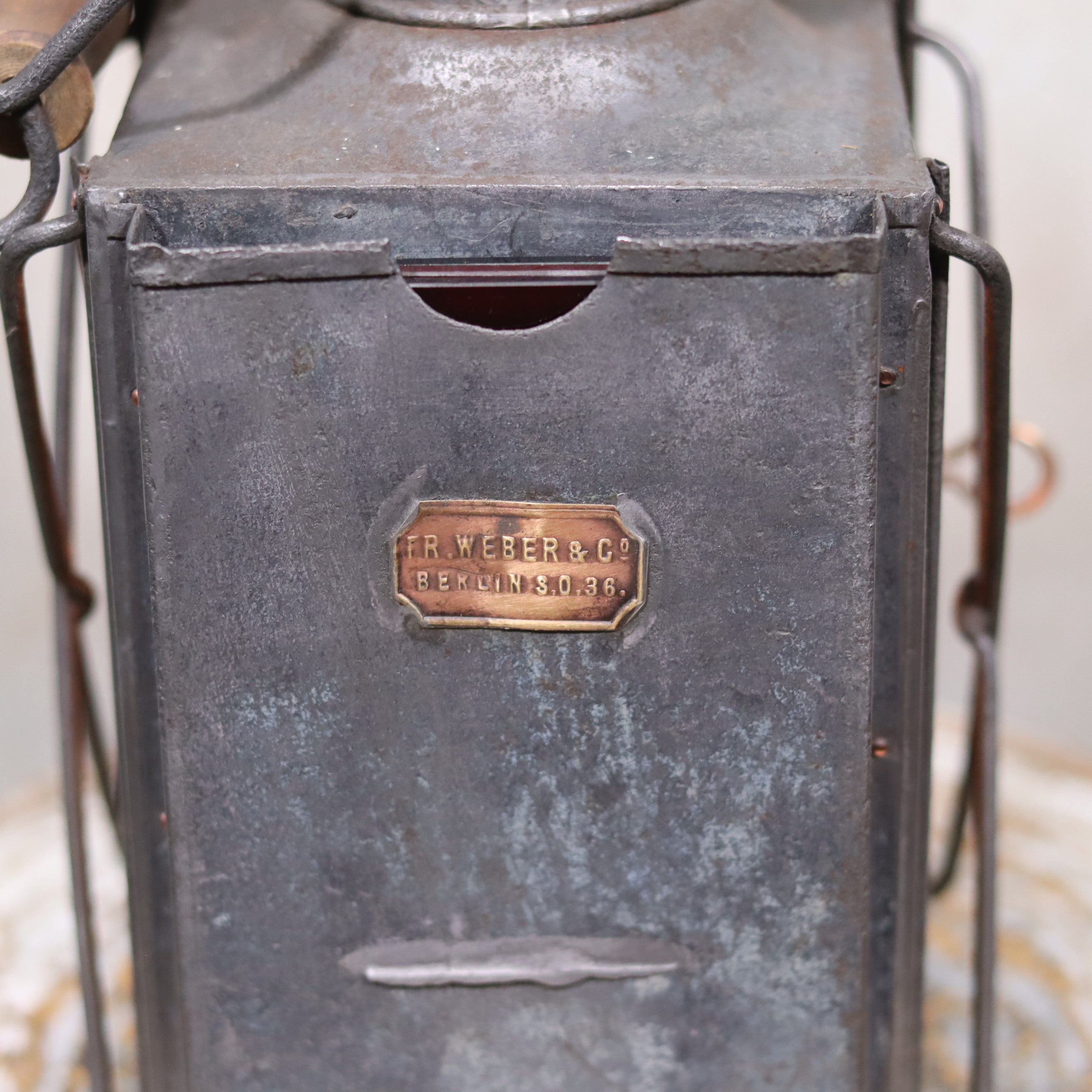 Extremely Rare Antique Signal Lantern – FR. Weber & Co Berlin (c. 1900-1930)