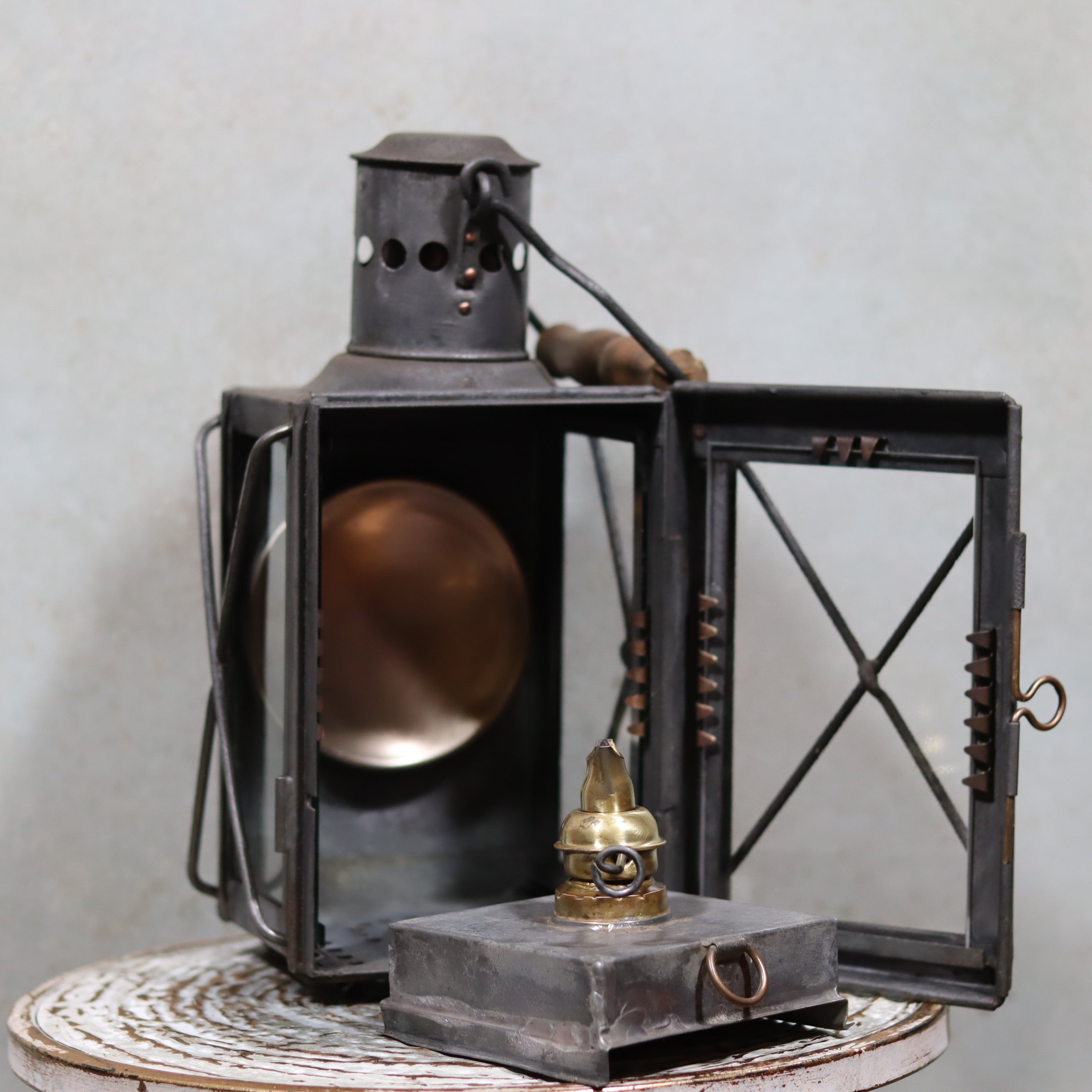 Extremely Rare Antique Signal Lantern – FR. Weber & Co Berlin (c. 1900-1930)