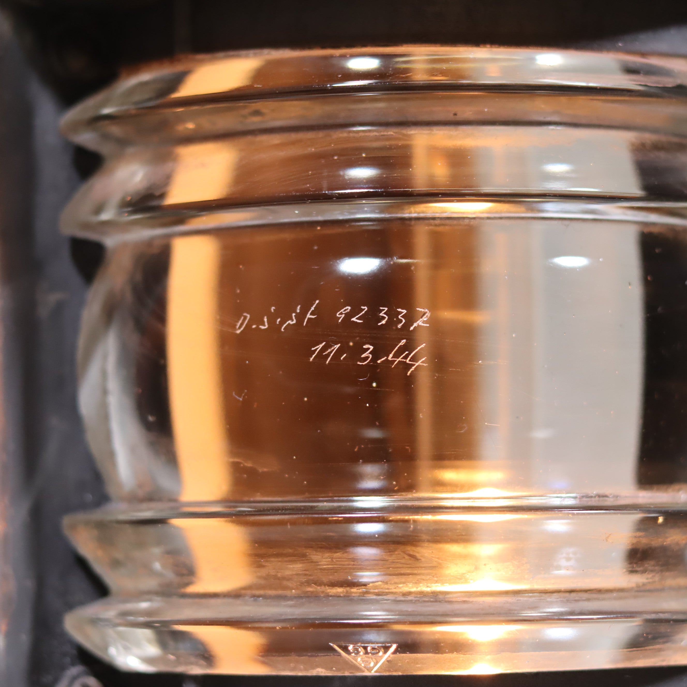 Rare WWII Ship Lantern – Navigation Light by Schilbach (1944)