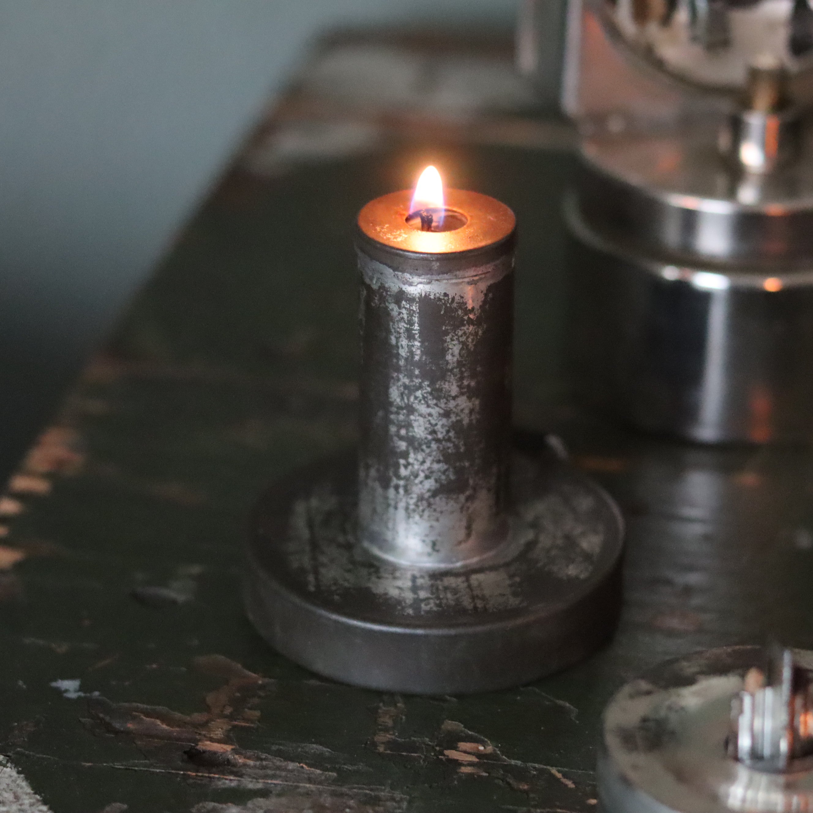 Rare German Einheitslaterne – Multi-Fuel Signal Lamp with Accessories (Osmeka, 1950s–1960s)