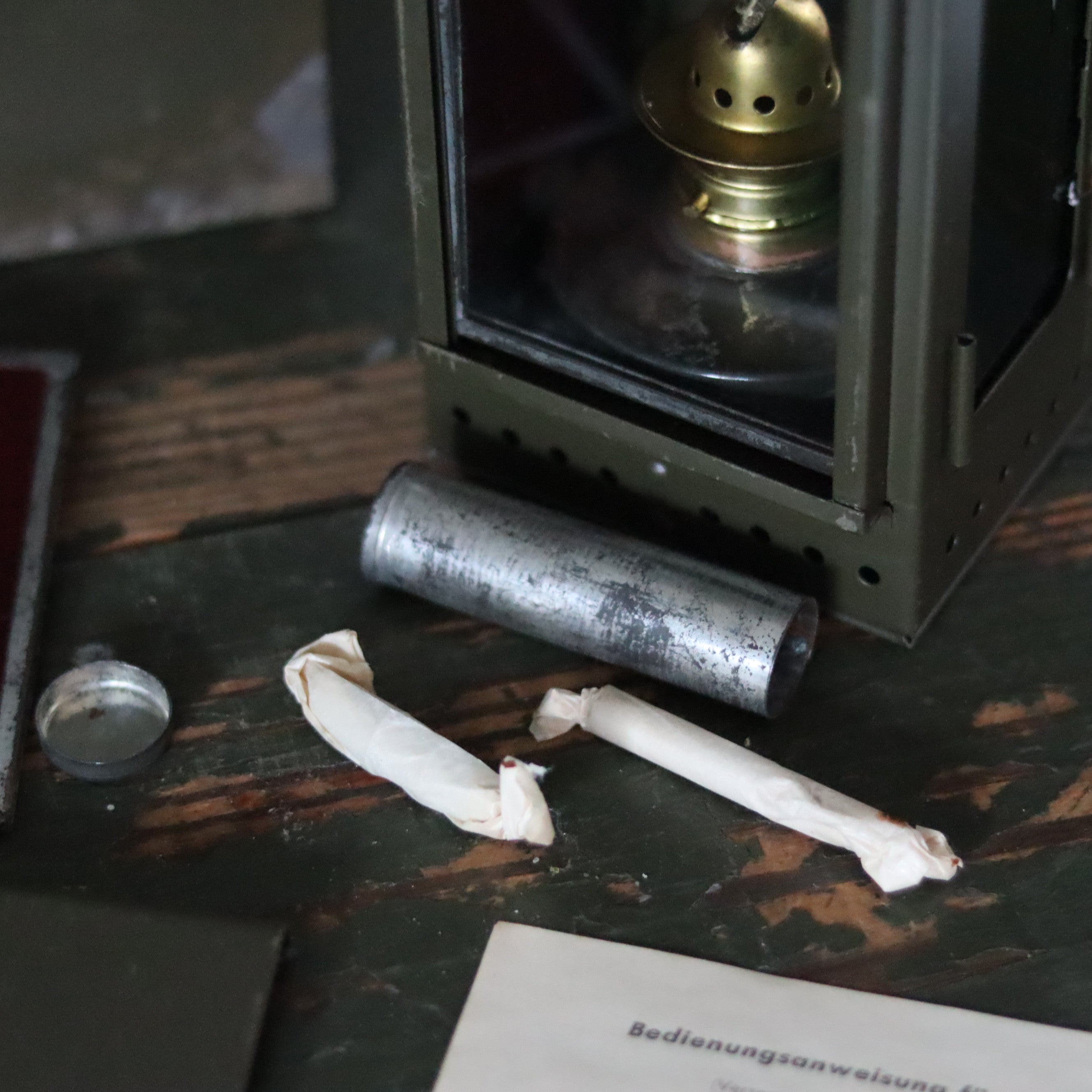 Rare German Military Lantern Set – Einheitslaterne – Multi-Fuel Signal Lamp with Accessories  - BWB(Osmeka, 1960s)