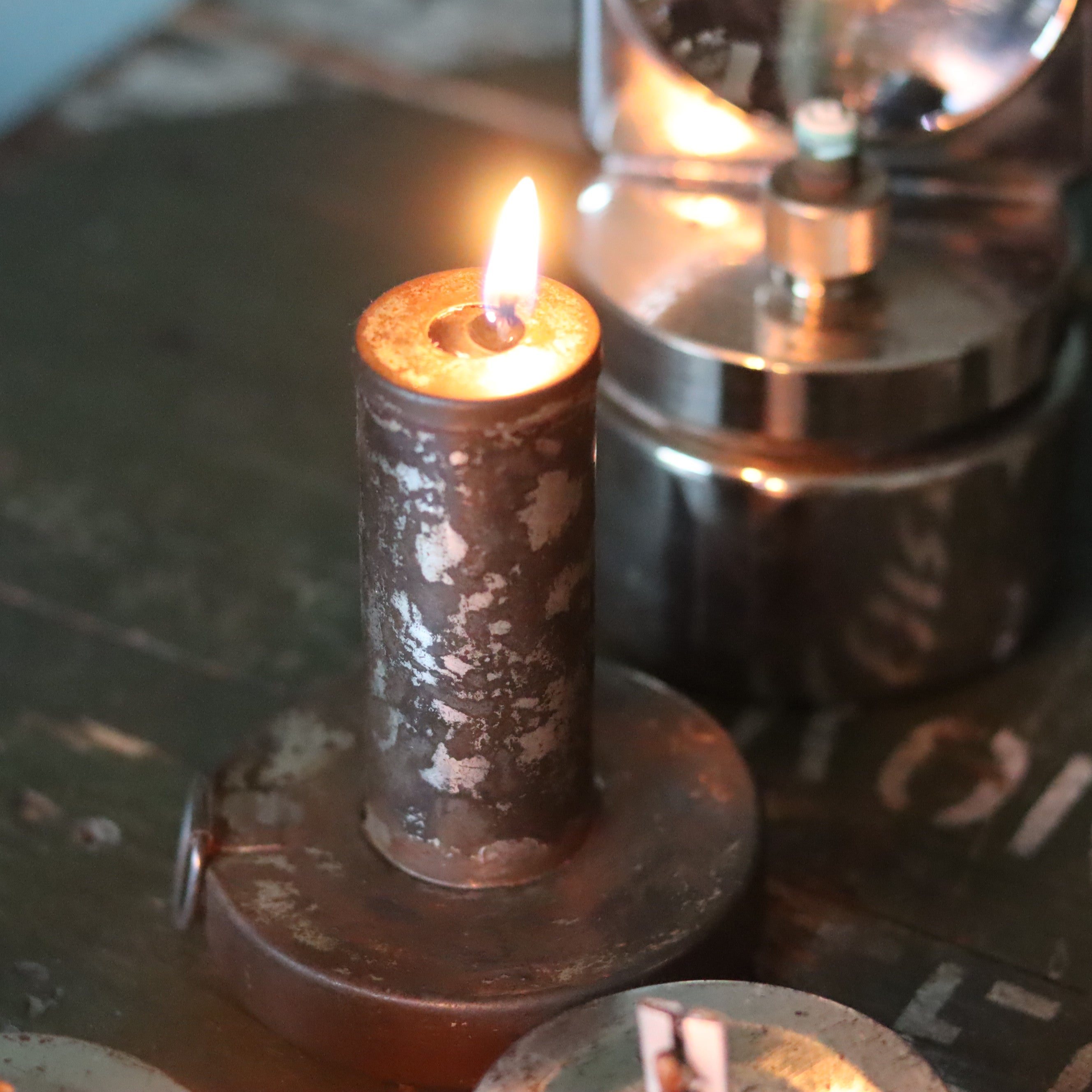 Rare German Military Lantern Set – Einheitslaterne – Multi-Fuel Signal Lamp with Accessories  - BWB(Osmeka, 1960s)