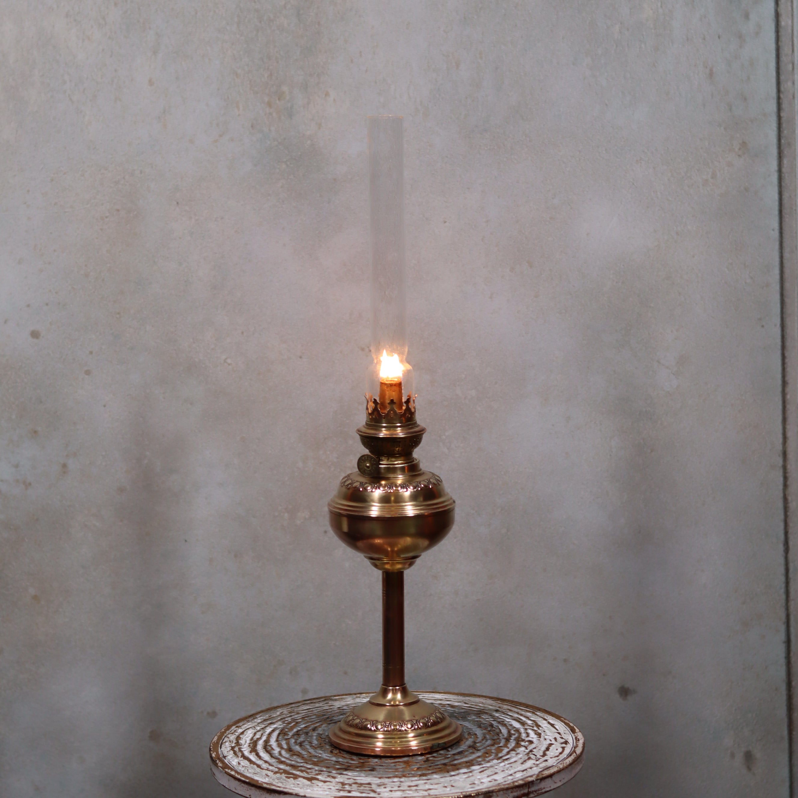 Vintage Brass Oil Lamp – Kosmos Brenner by Wild & Wessel (1950s–1960s)