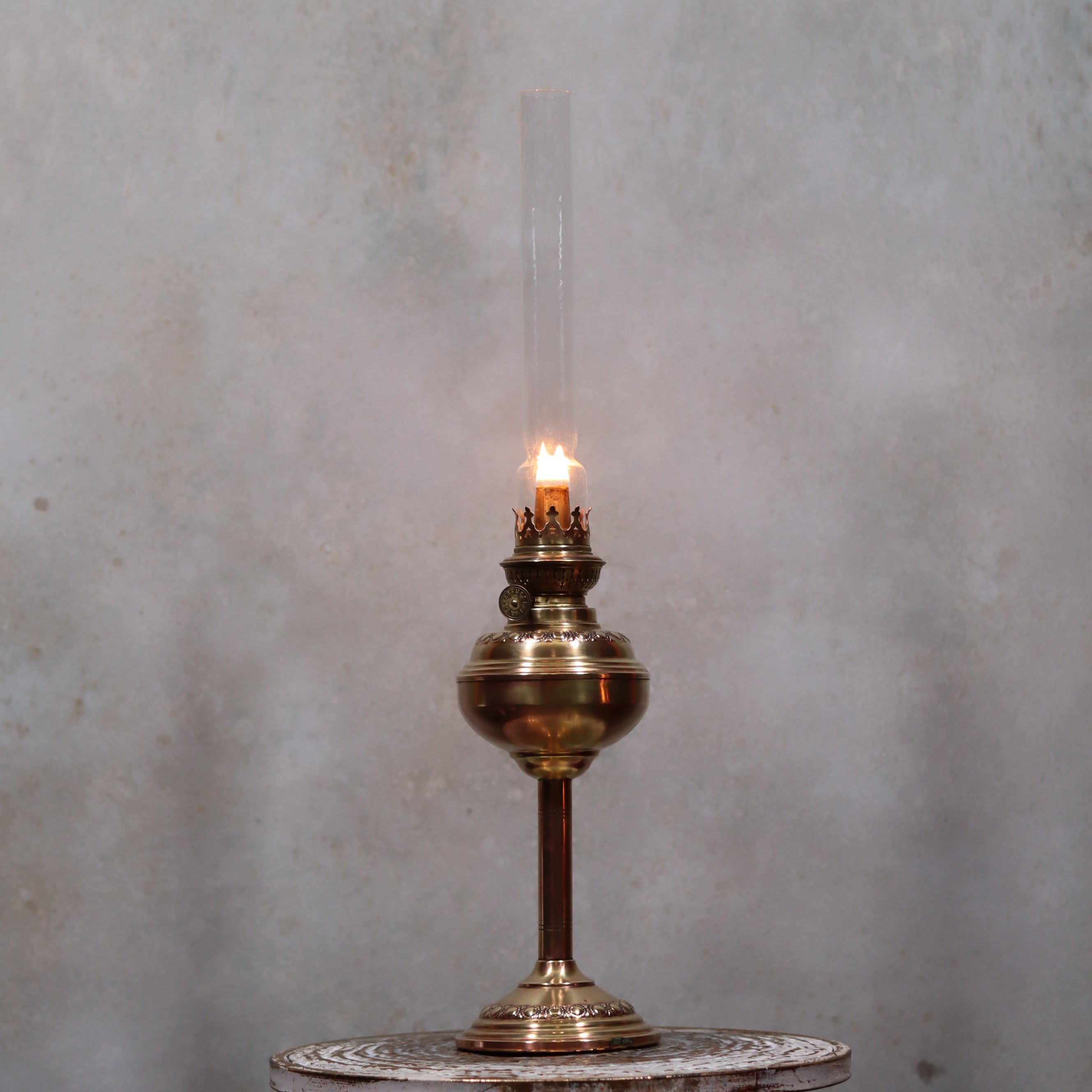 Vintage Brass Oil Lamp – Kosmos Brenner by Wild & Wessel (1950s–1960s)
