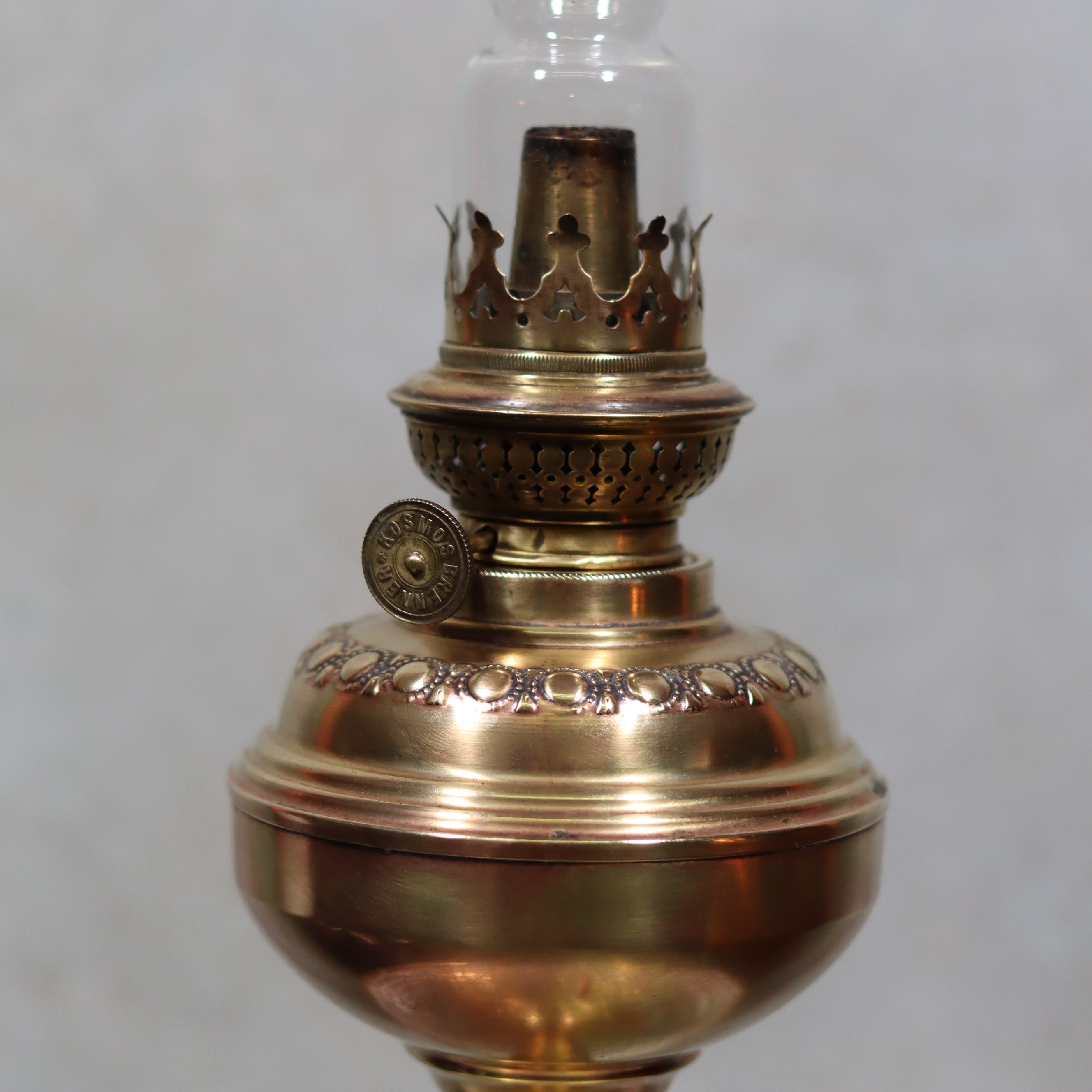 Vintage Brass Oil Lamp – Kosmos Brenner by Wild & Wessel (1950s–1960s)