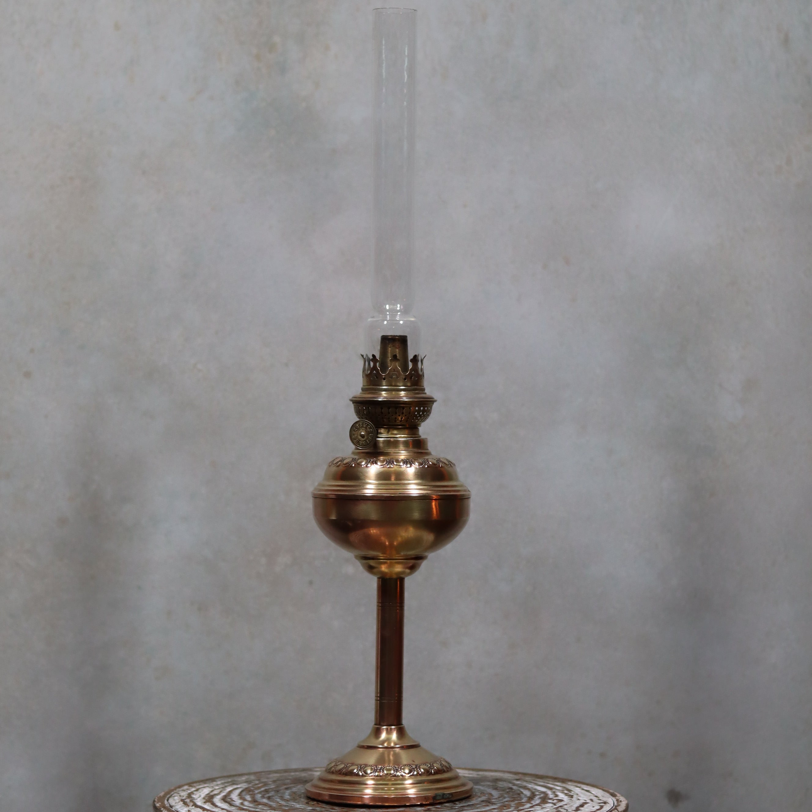 Vintage Brass Oil Lamp – Kosmos Brenner by Wild & Wessel (1950s–1960s)