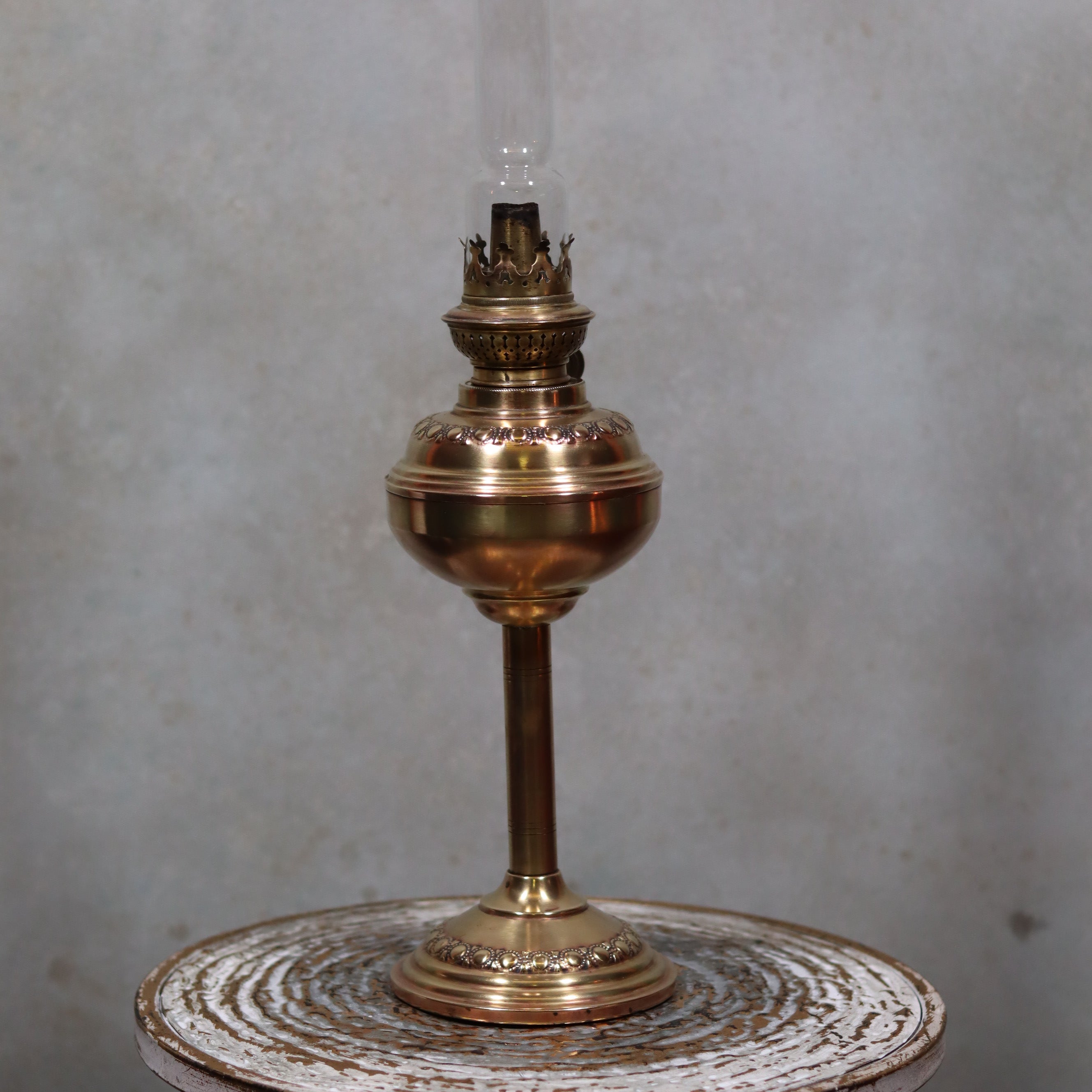 Vintage Brass Oil Lamp – Kosmos Brenner by Wild & Wessel (1950s–1960s)