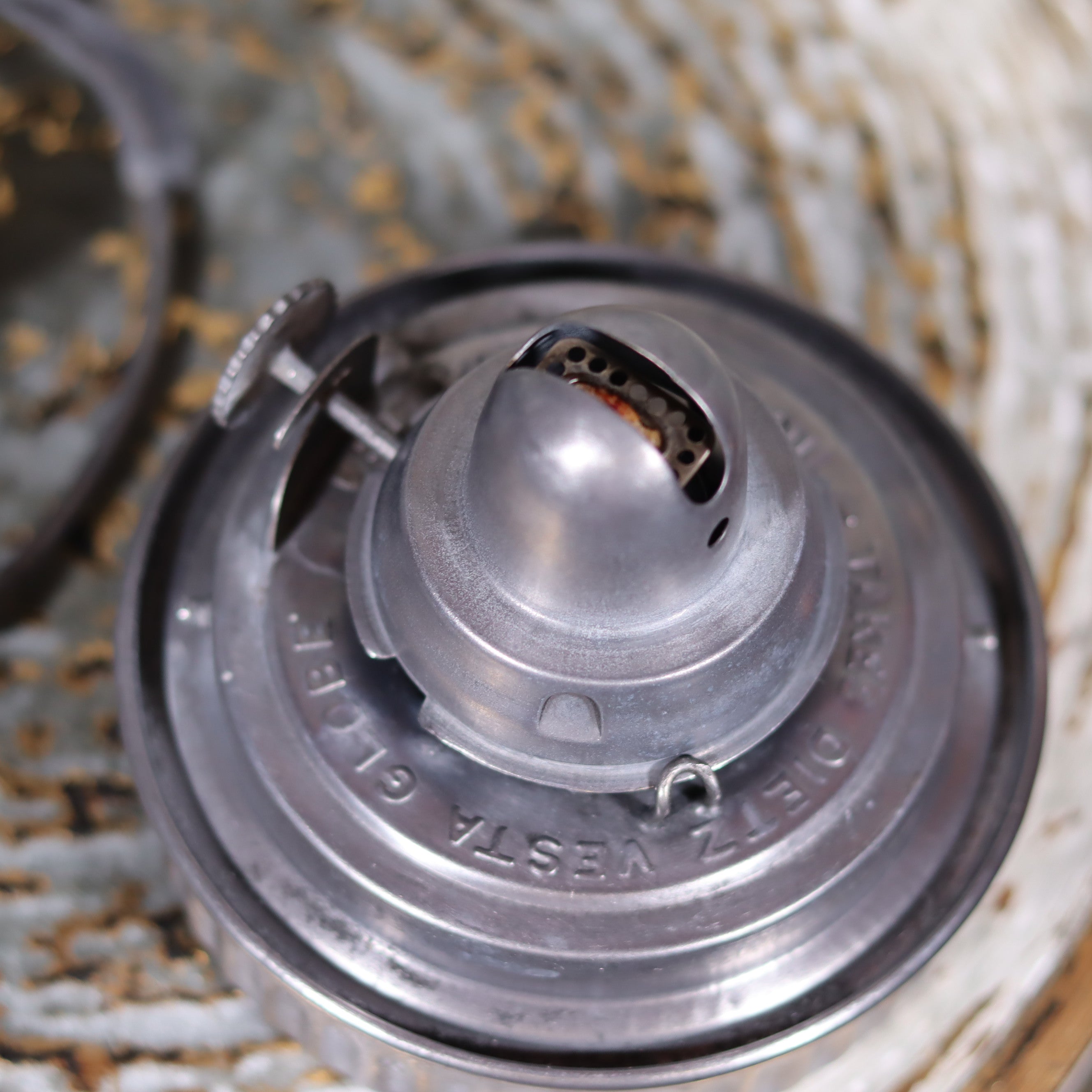 Vintage Dietz Vesta Hurricane Lantern – 1940s American Railroad Lamp