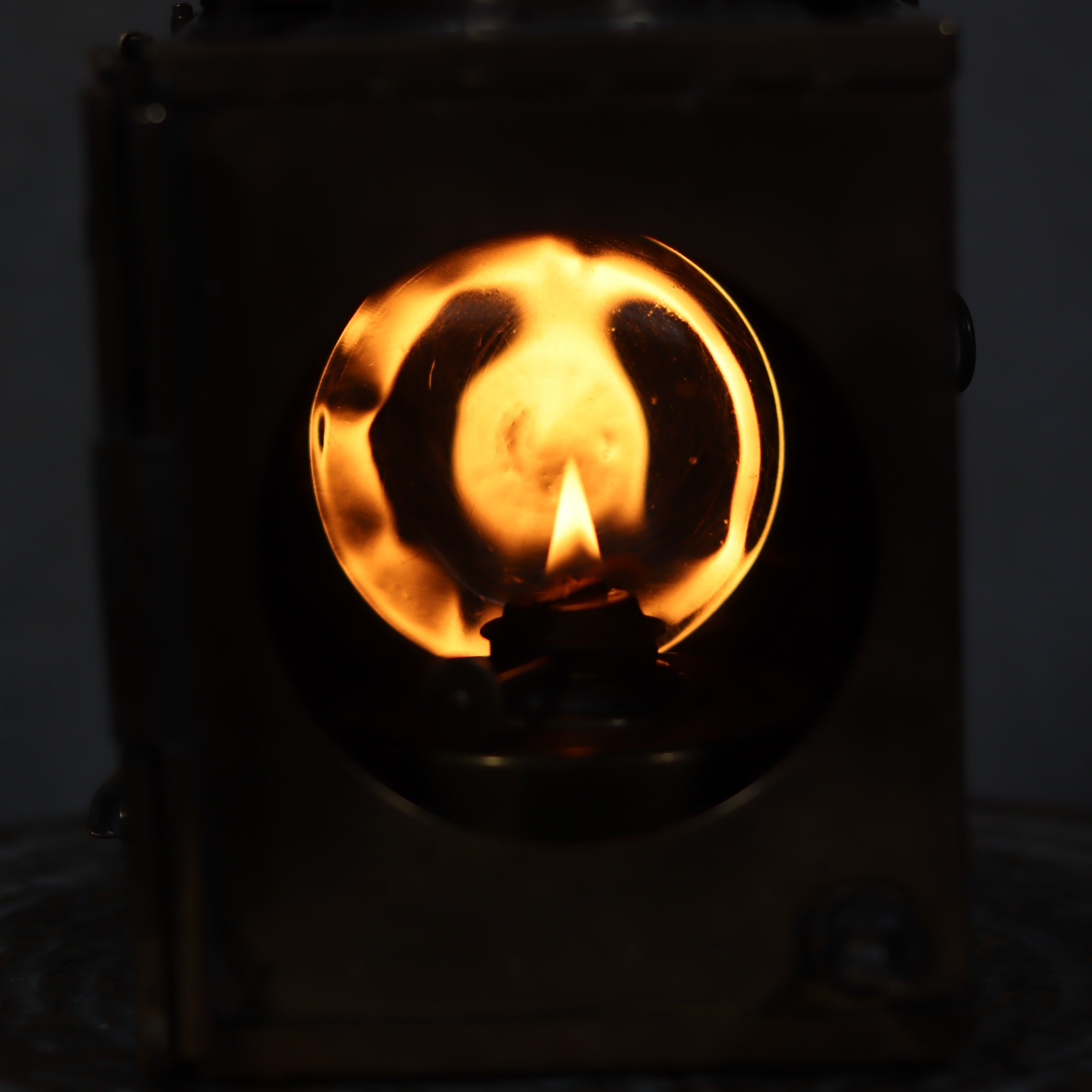 Rare old Train Signal Lantern – J.J. van Dijk Utrecht (c. 1930-1950)