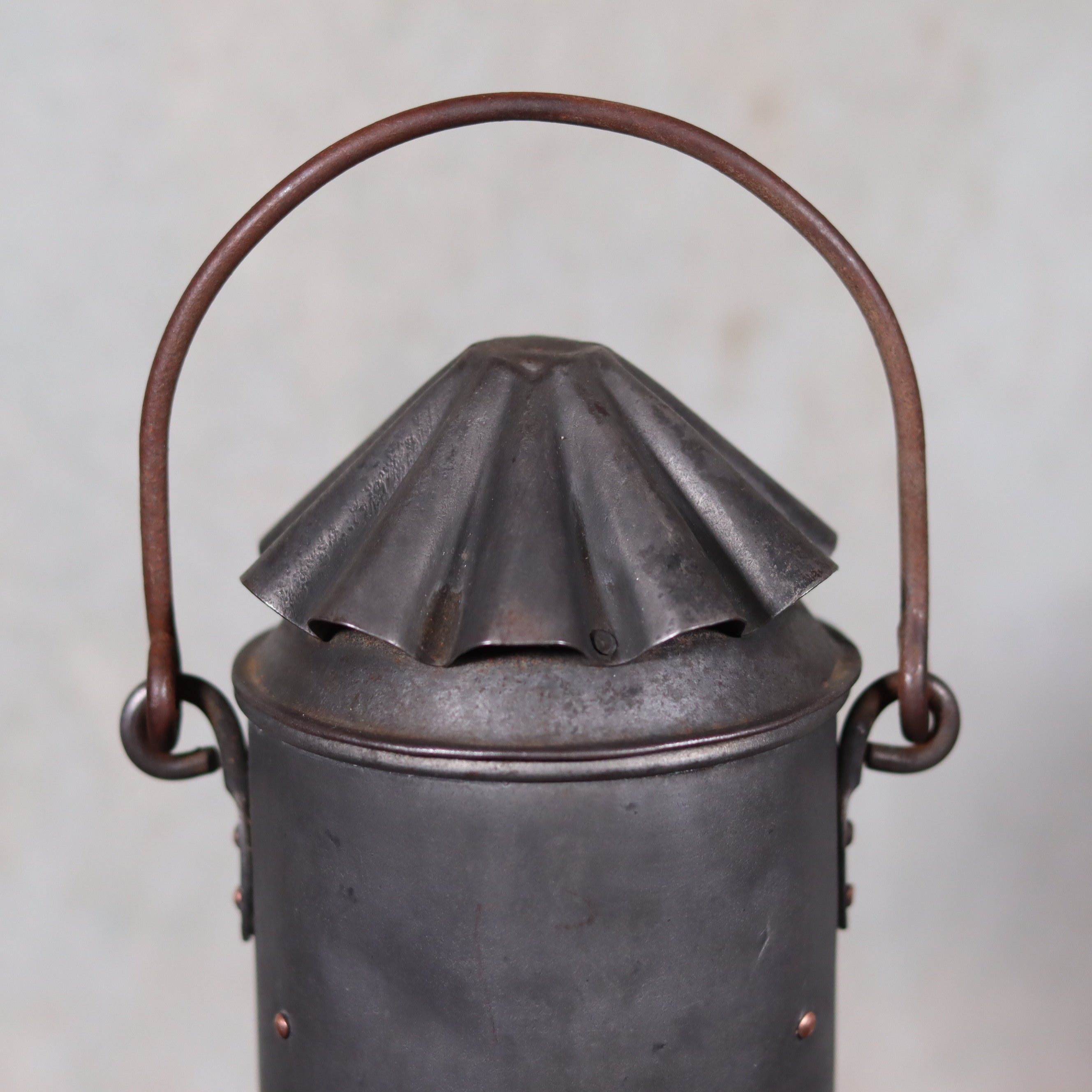 Beautiful Antique Anchor Lamp – Zinc & Copper – Complete and Functional