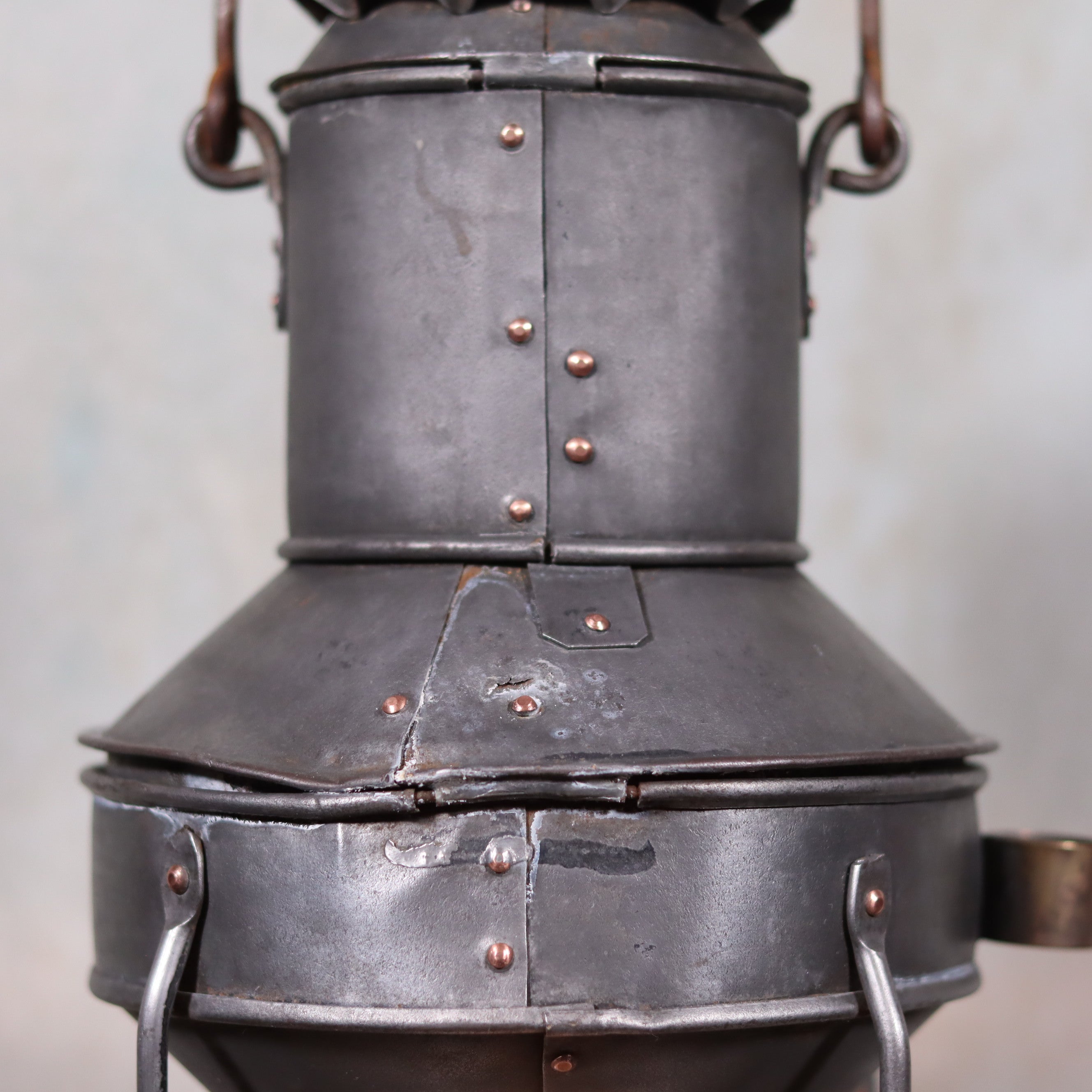 Beautiful Antique Anchor Lamp – Zinc & Copper – Complete and Functional