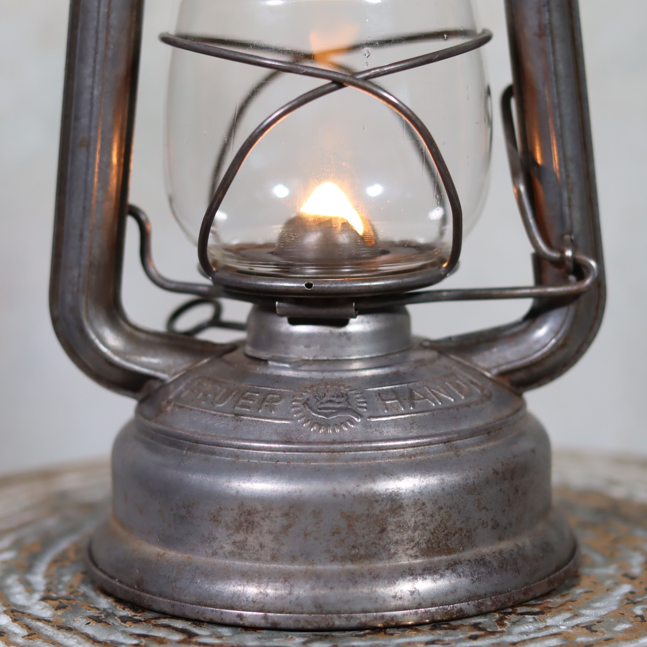 Rare Feuerhand 276 Superflam Hurricane Lantern – Excellent Working Condition, Post-WWII Model