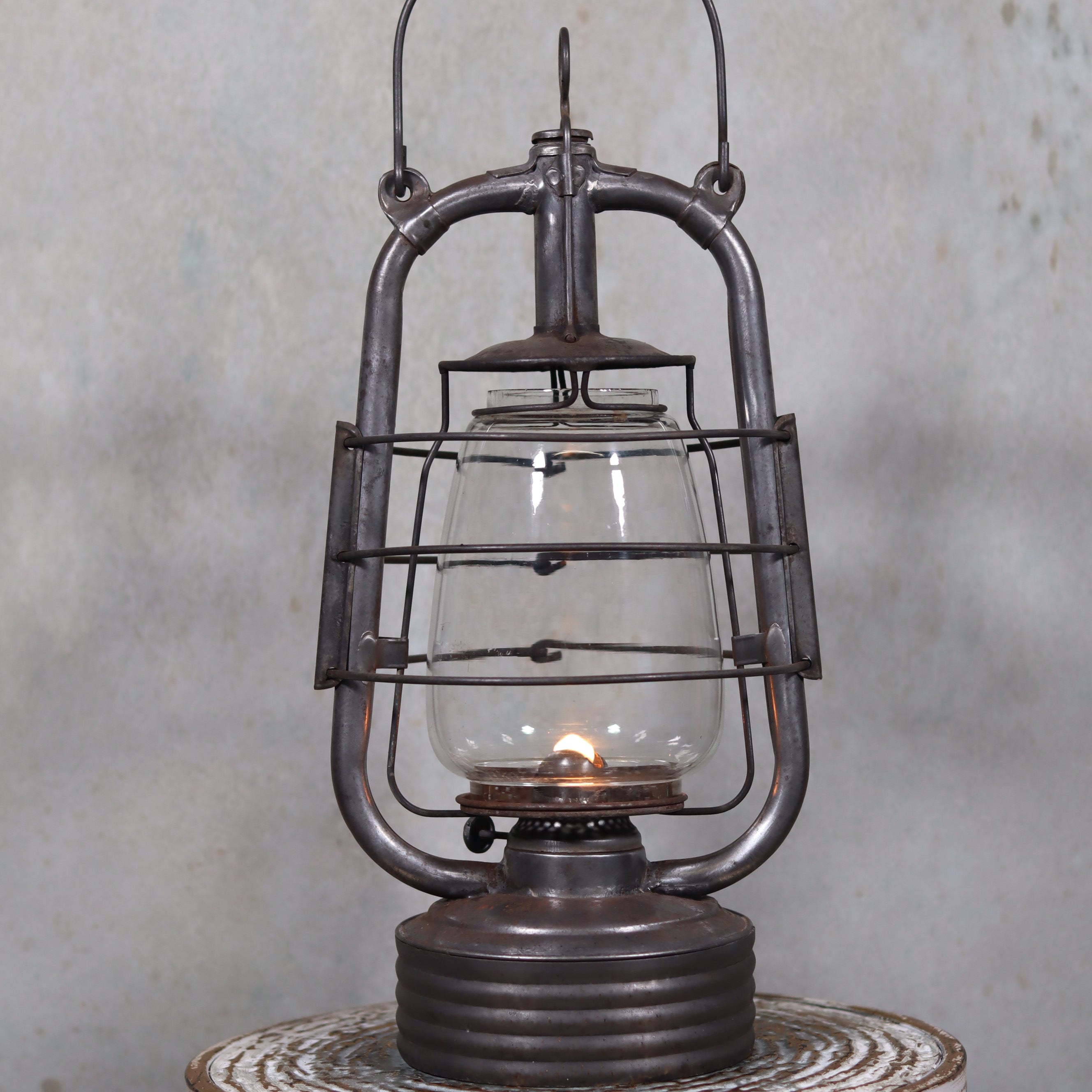 Vintage French Storm Lantern – Valentini “La Bretonne”, 1950s/60s, Functional Condition