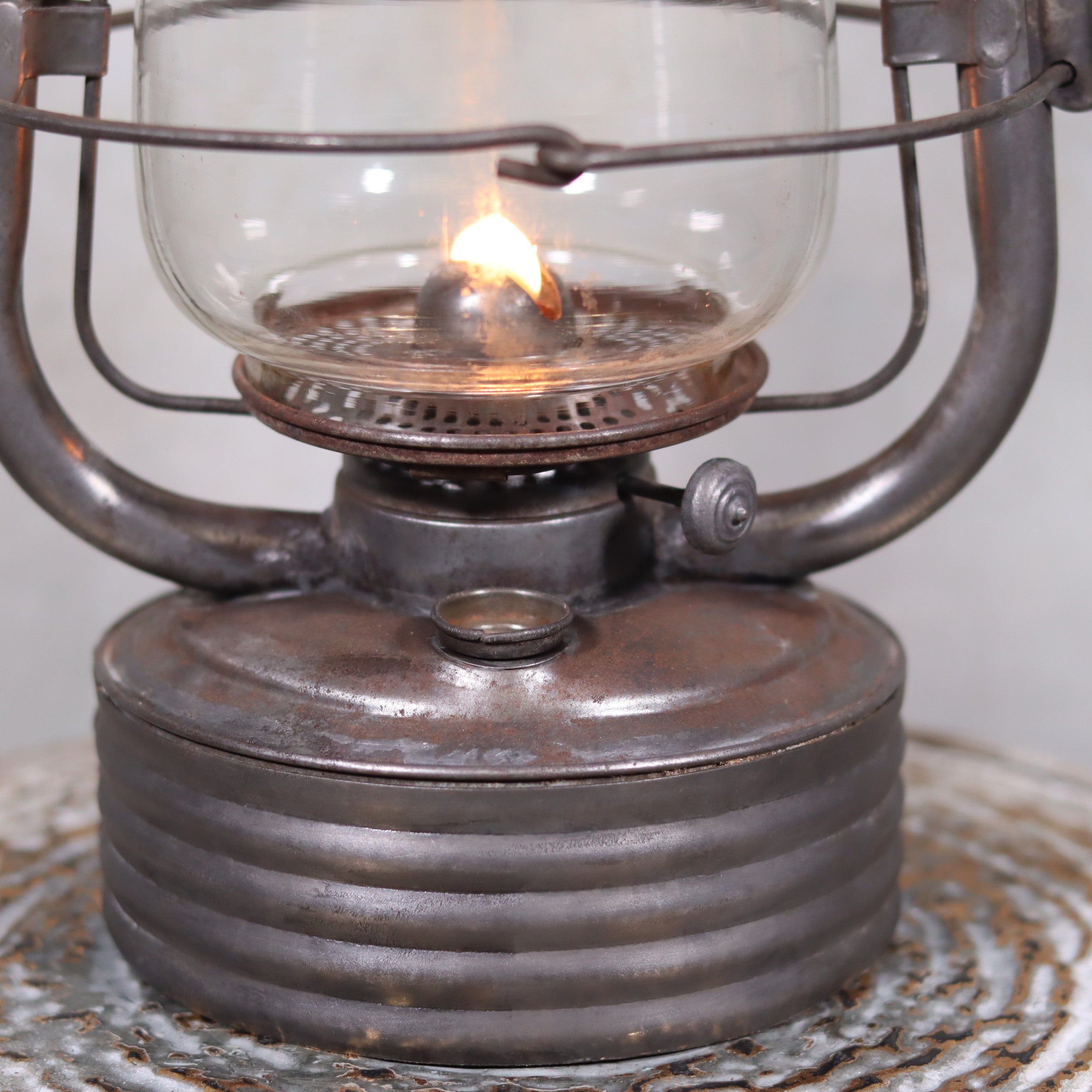 Vintage French Storm Lantern – Valentini “La Bretonne”, 1950s/60s, Functional Condition