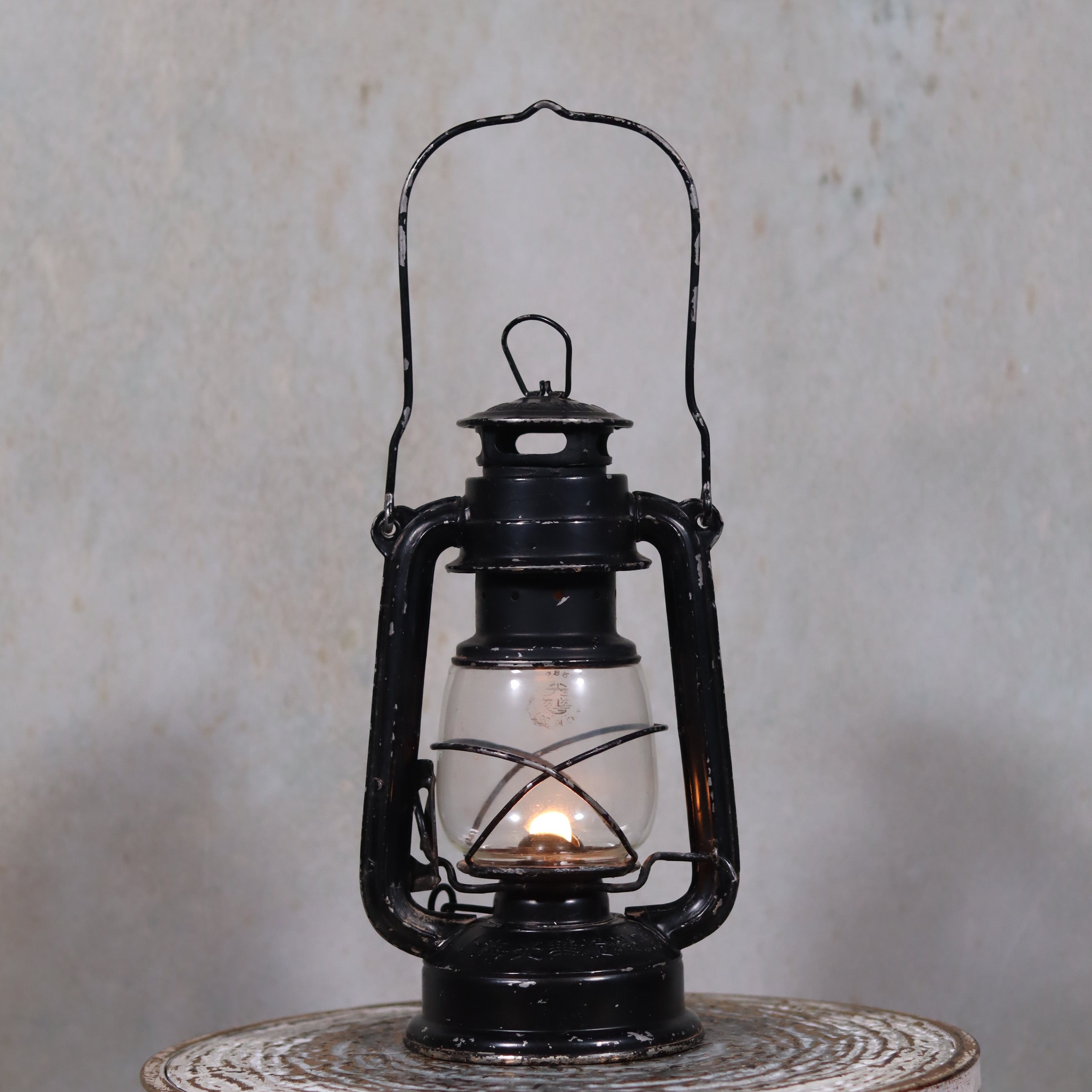 Vintage Chinese Kwang Hwa Storm Lantern – Hurricane Lantern with Marked Glass