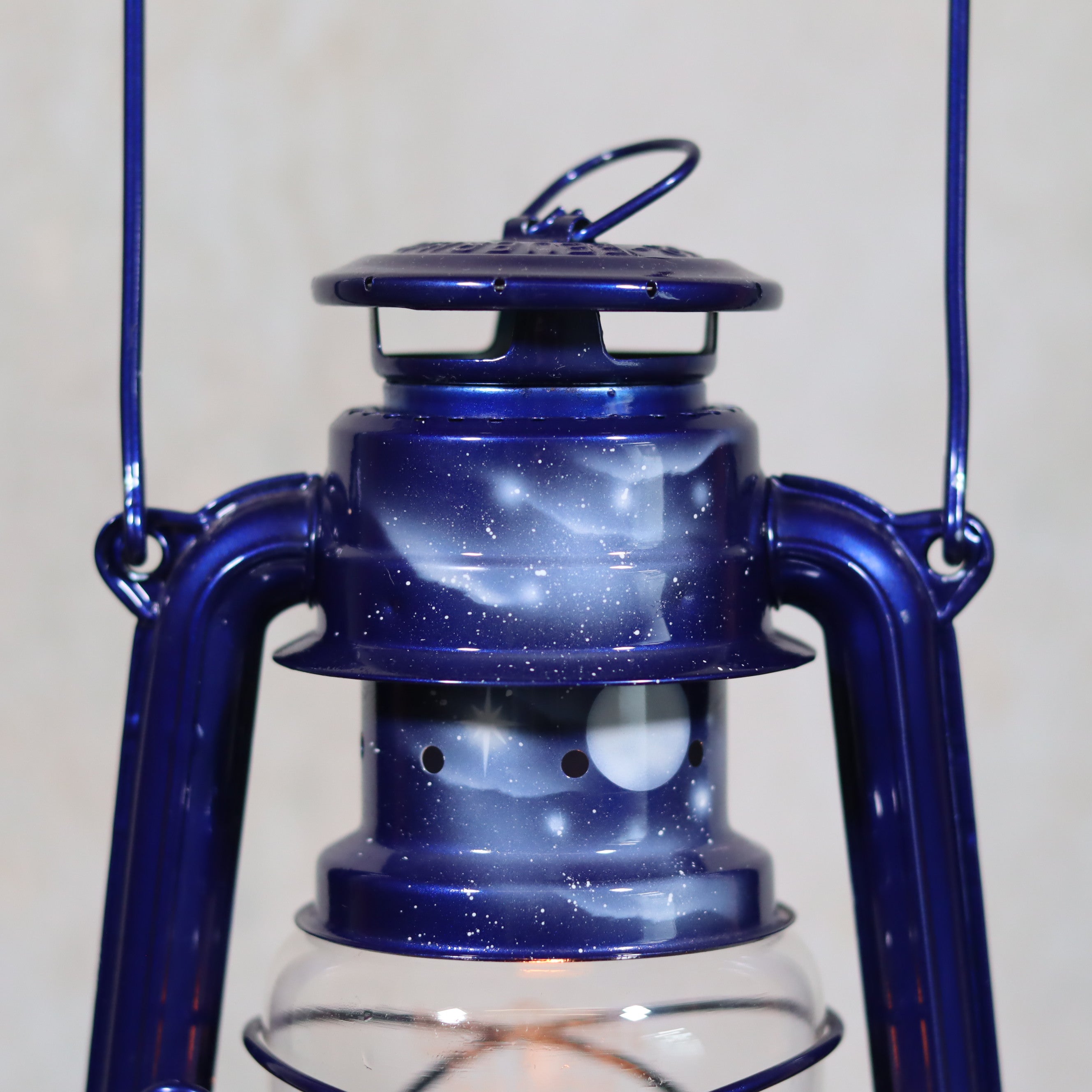 Rare Feuerhand 276 “Night Beach” – Limited Edition Airbrush Model near mint oil lamp with blue starry design