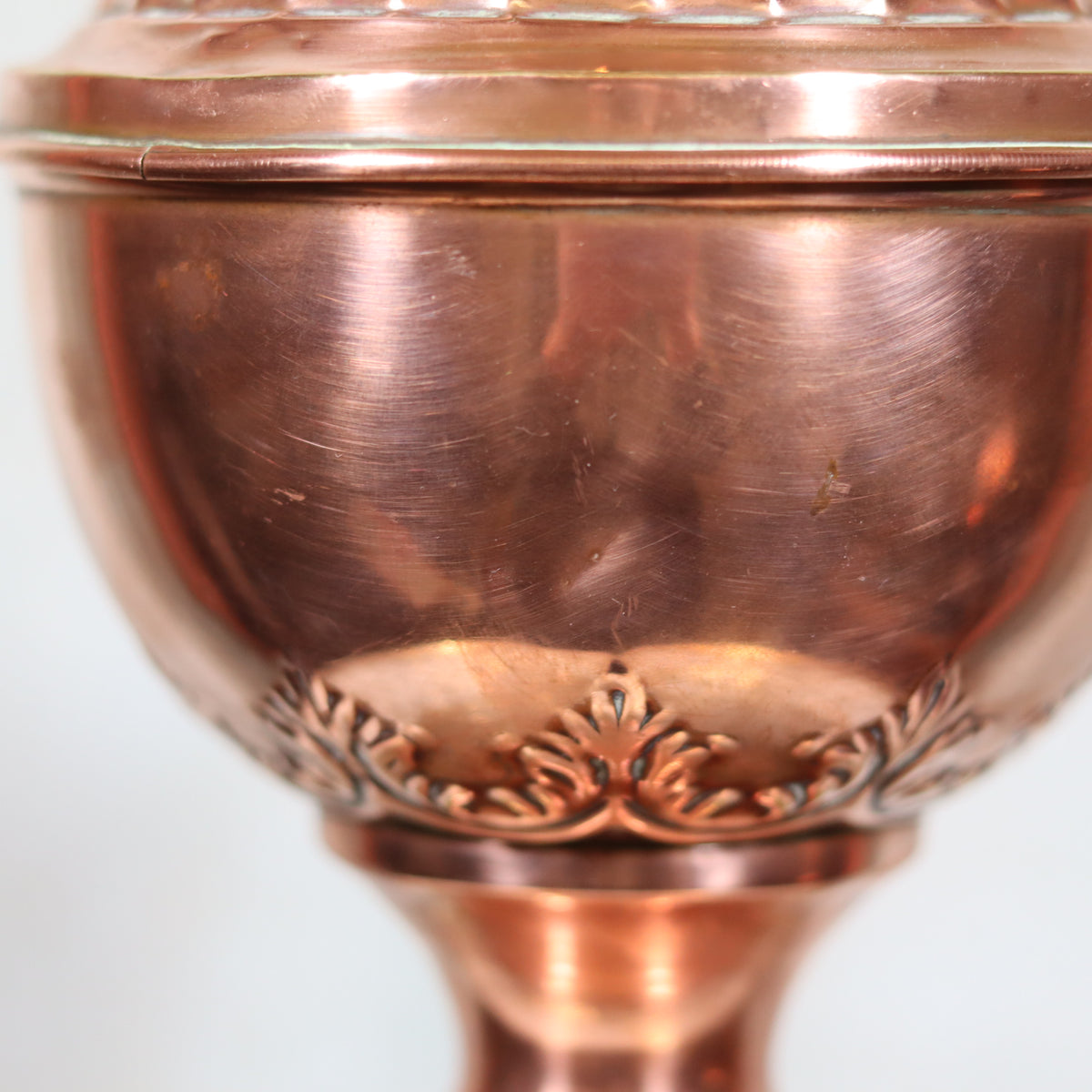 Extremely Rare “Improved Hitchcock Lamp” – oil lamp base with intricate detailing and integrated fan from USA 1895–1905 fully working