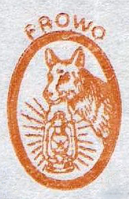 old logo from frowo, with the dog and a lamp