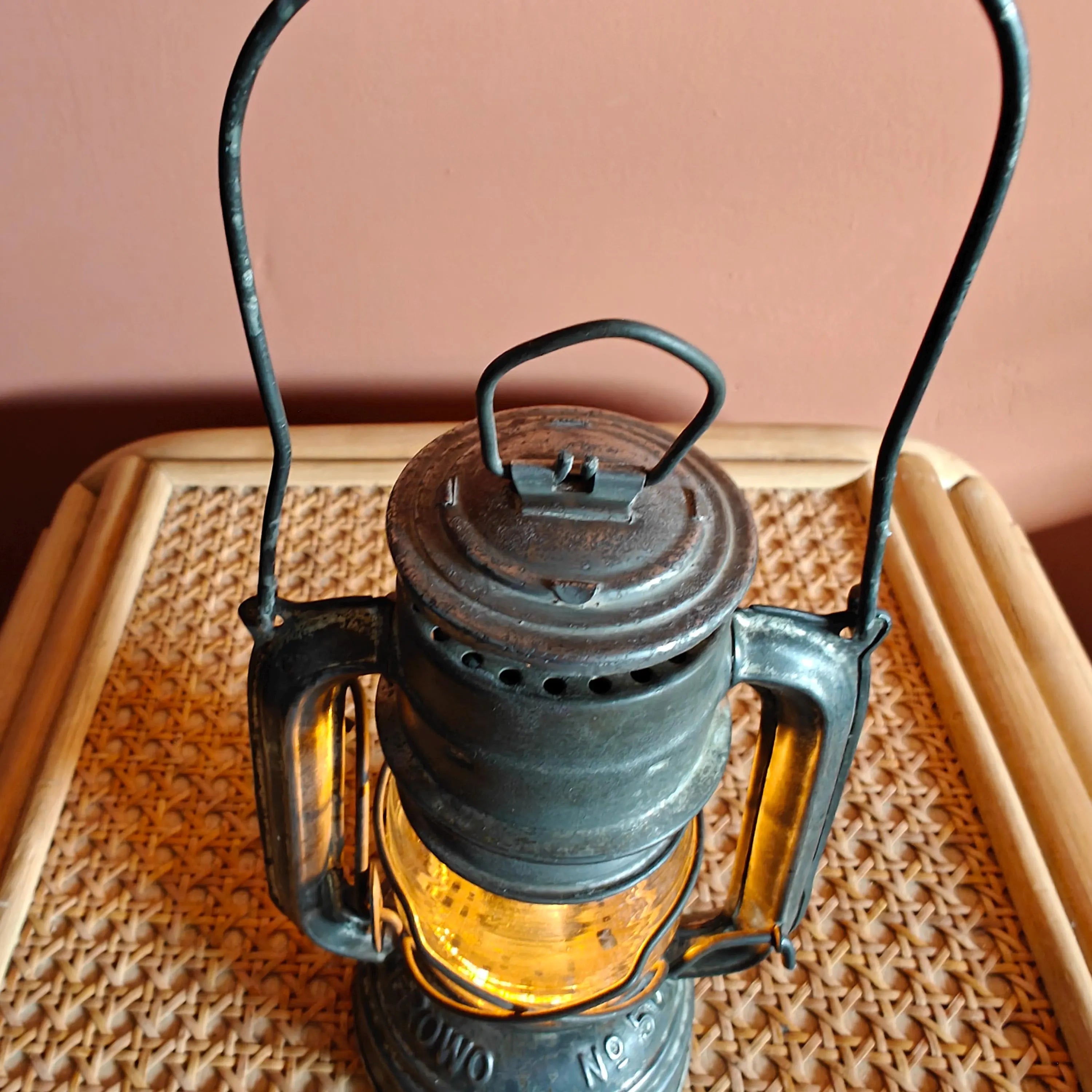 Vintage Storm Lantern – Frowo No. 50 (1950s–1970s) Made in Germany