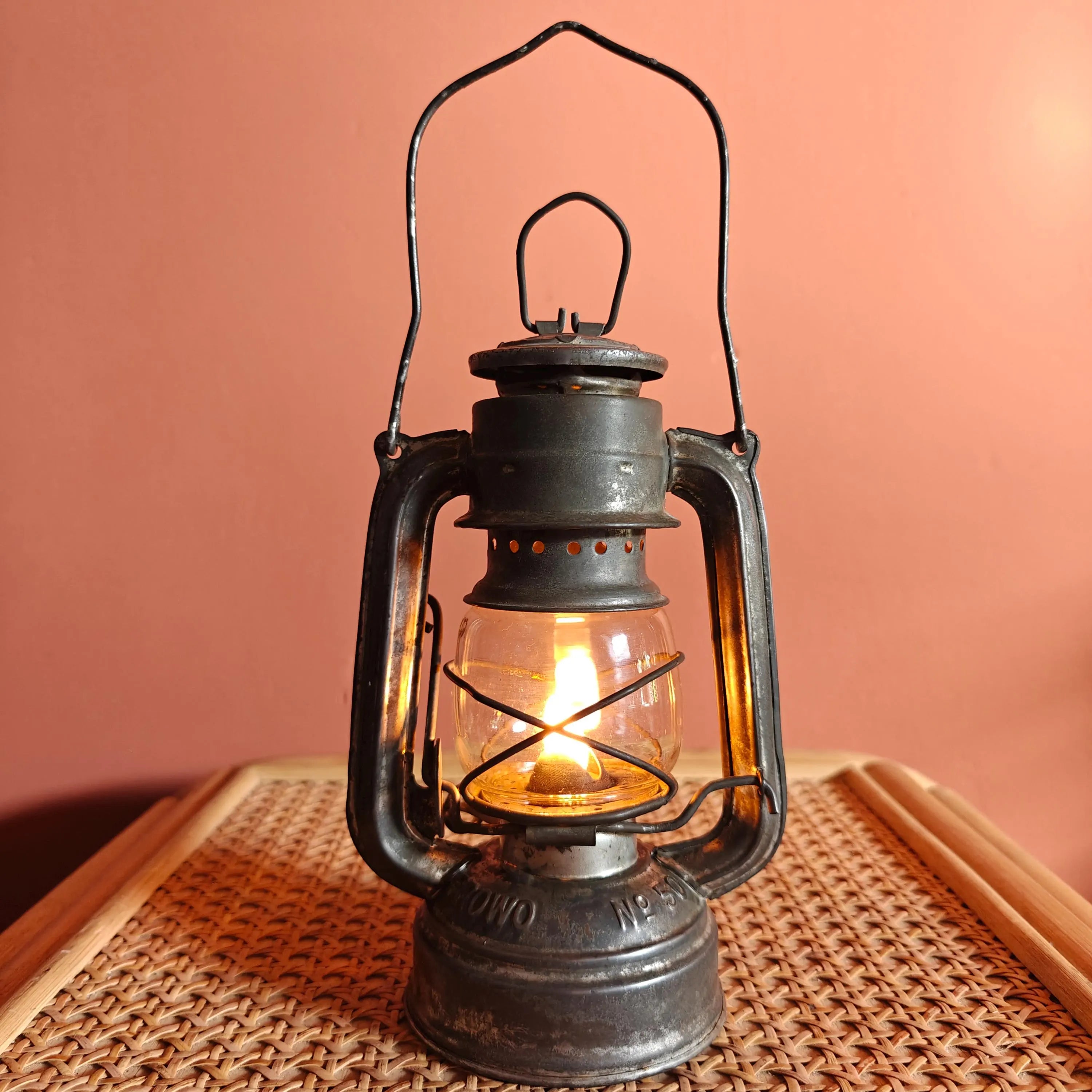 Vintage Storm Lantern – Frowo No. 50 (1950s–1970s) Made in Germany