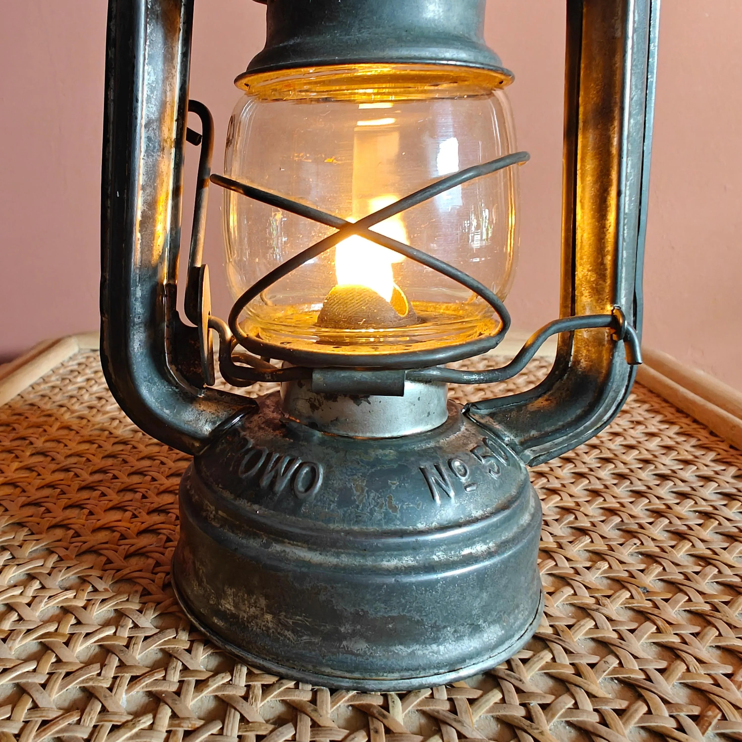 Vintage Storm Lantern – Frowo No. 50 (1950s–1970s) Made in Germany