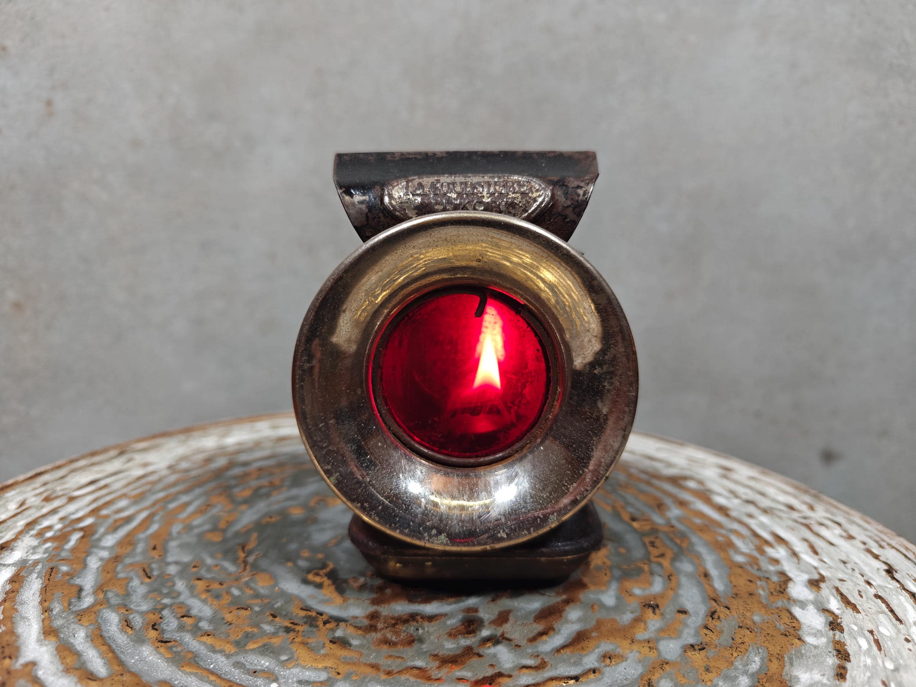 Rare Vintage Luxor Bicycle Oil Lamp – French La Coursière Model (1920s–1930s)