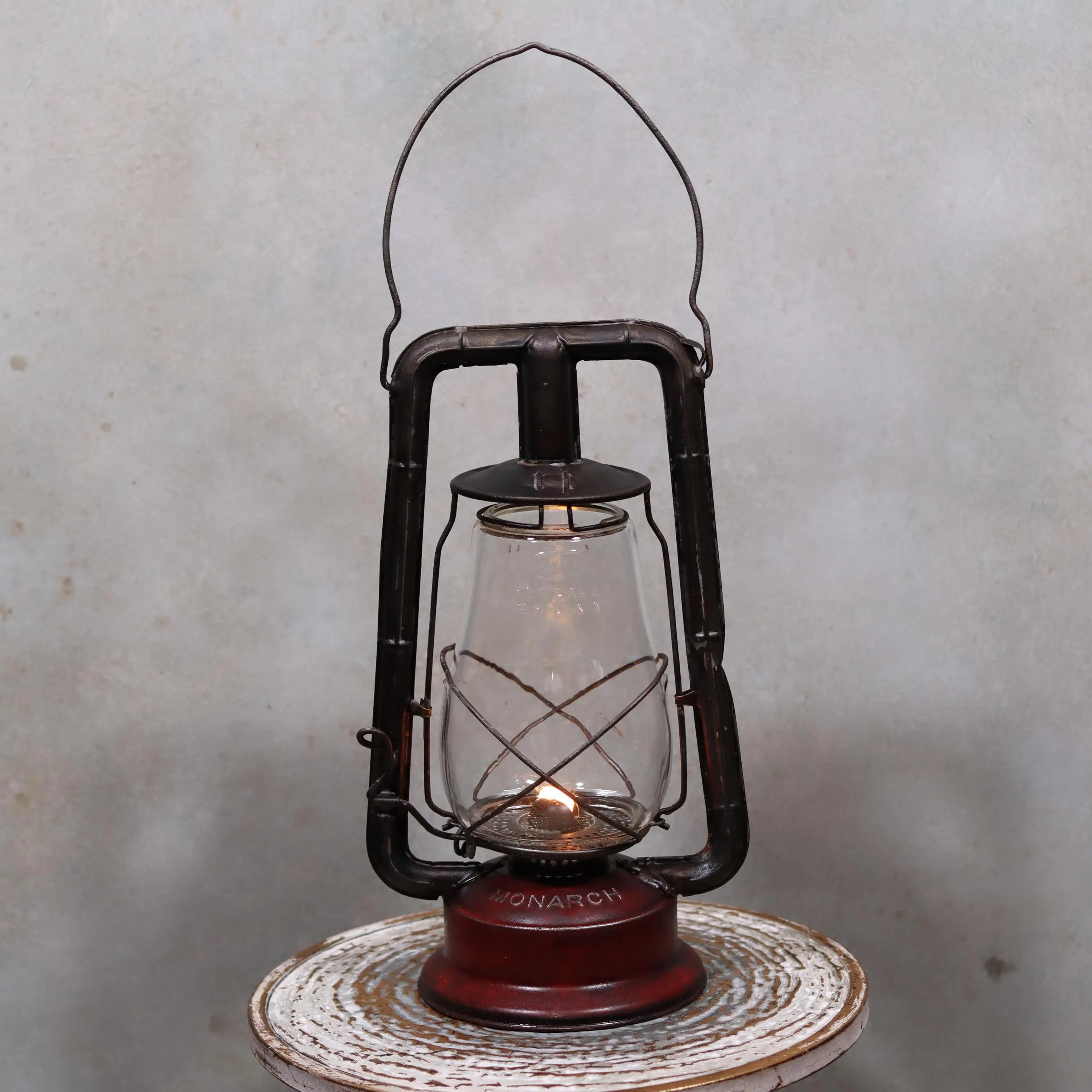 Rare Vintage Dietz Monarch Hurricane Lantern – Made in USA (1920s–1930s)