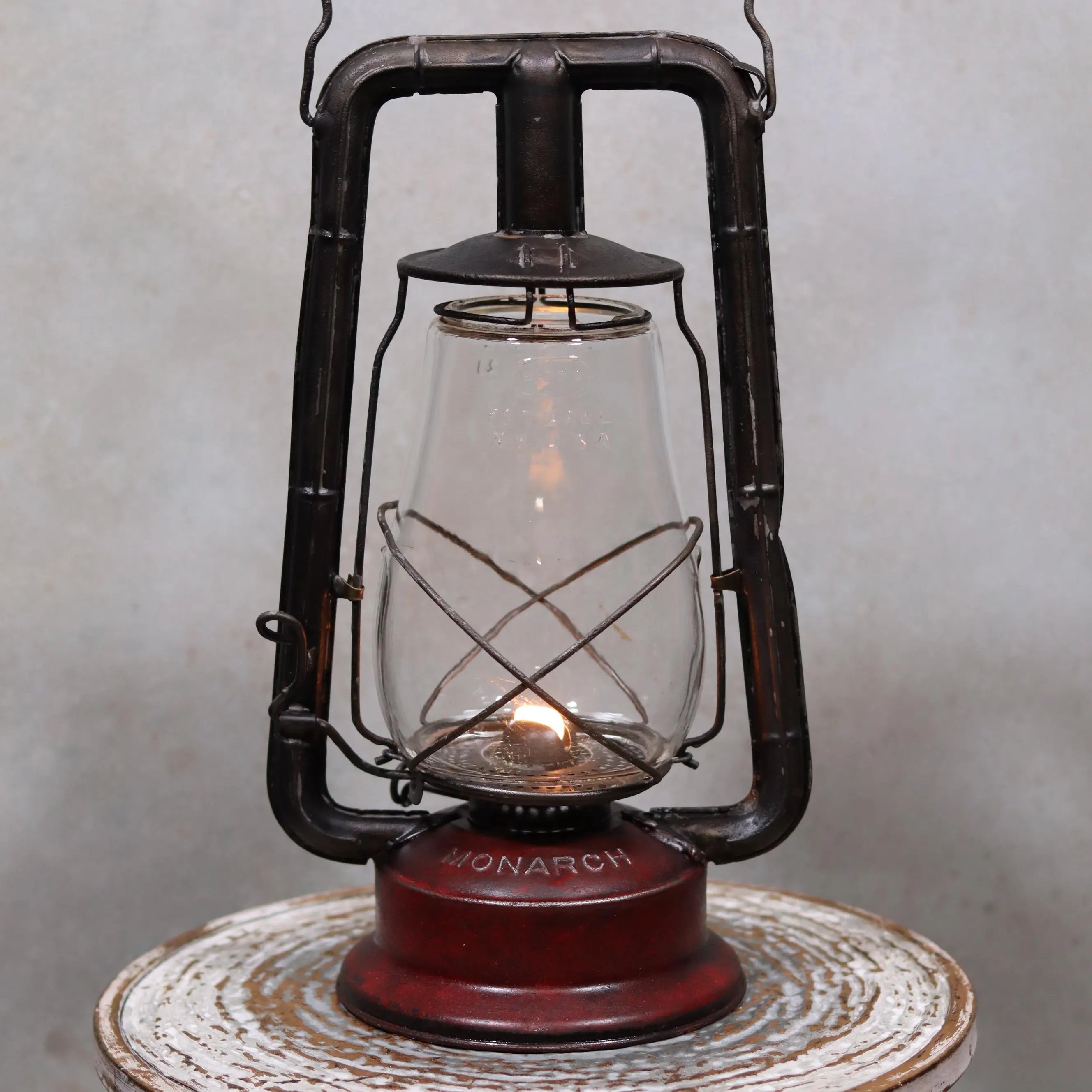Rare Vintage Dietz Monarch Hurricane Lantern – Made in USA (1920s–1930s)