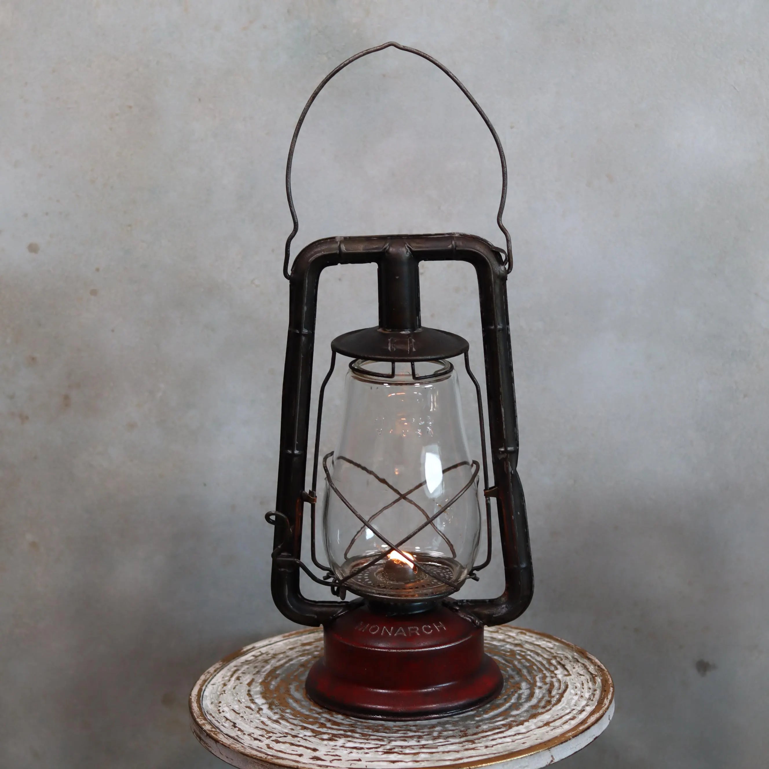 Rare Vintage Dietz Monarch Hurricane Lantern – Made in USA (1920s–1930s)