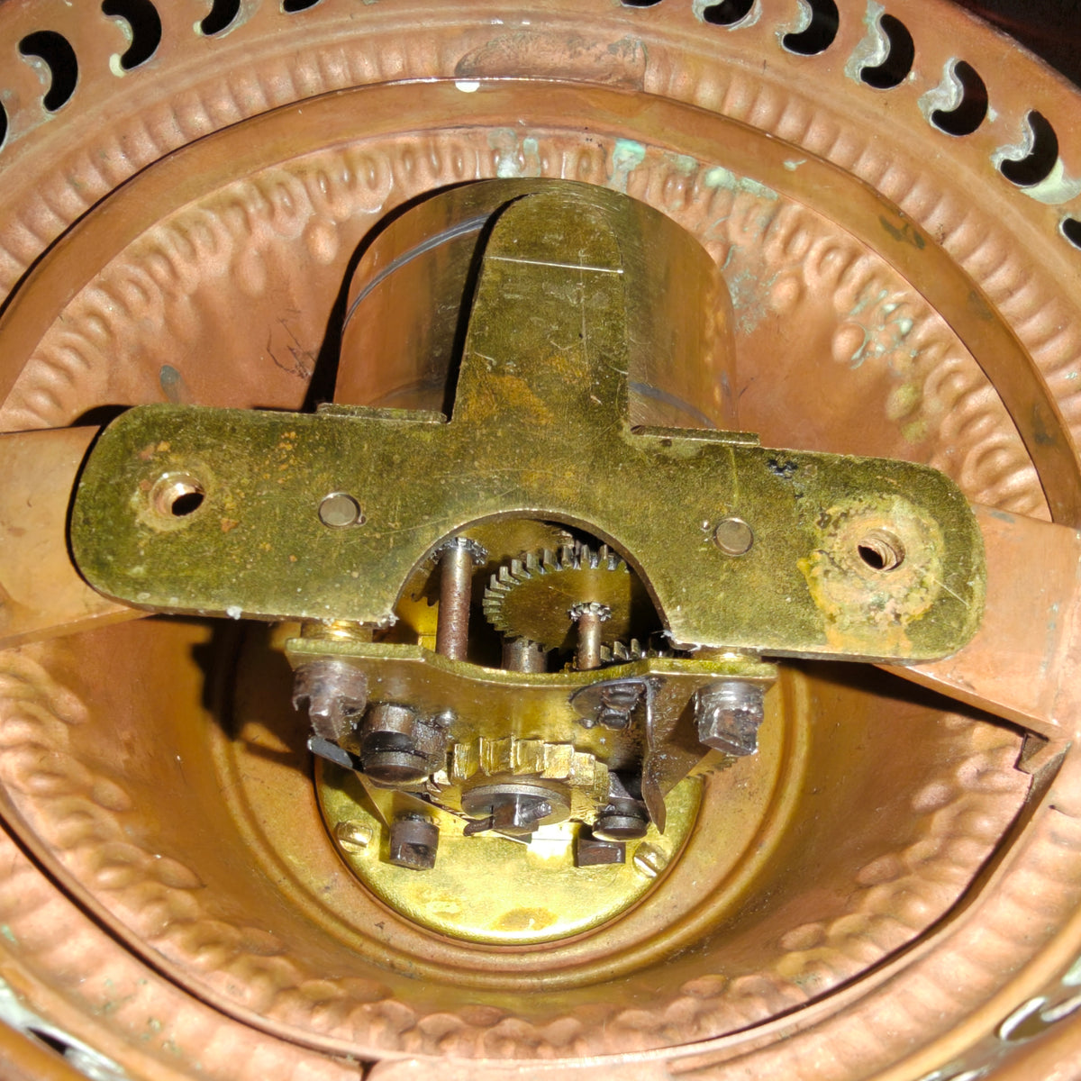 Extremely Rare “Improved Hitchcock Lamp” – Oil Lamp with Integrated Fan – USA, 1895–1905 – Fully Working